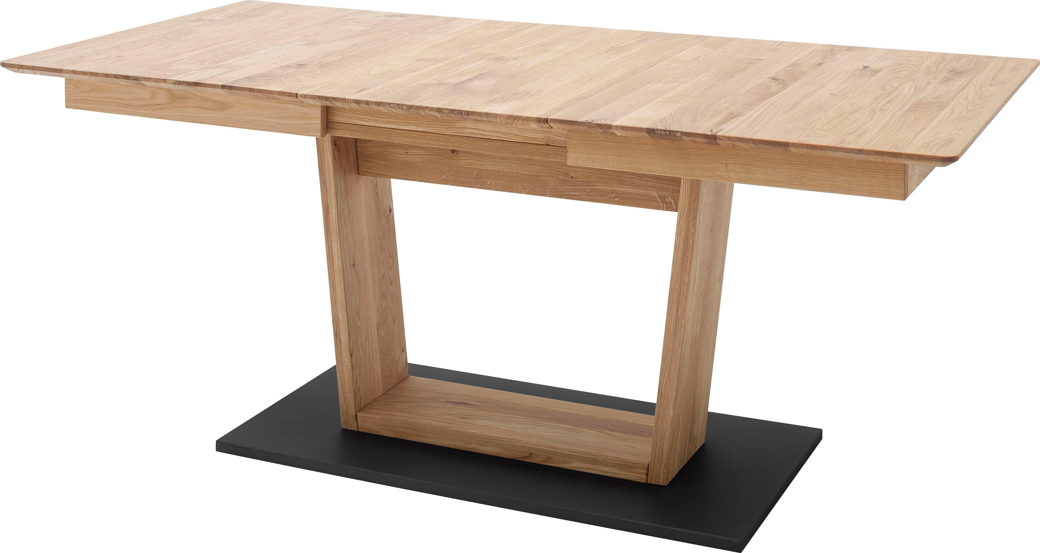 MCA furniture Eettafel Cuba Eettafel massief hout uittrekbaar, tafelblad met synchroon uittreksysteem