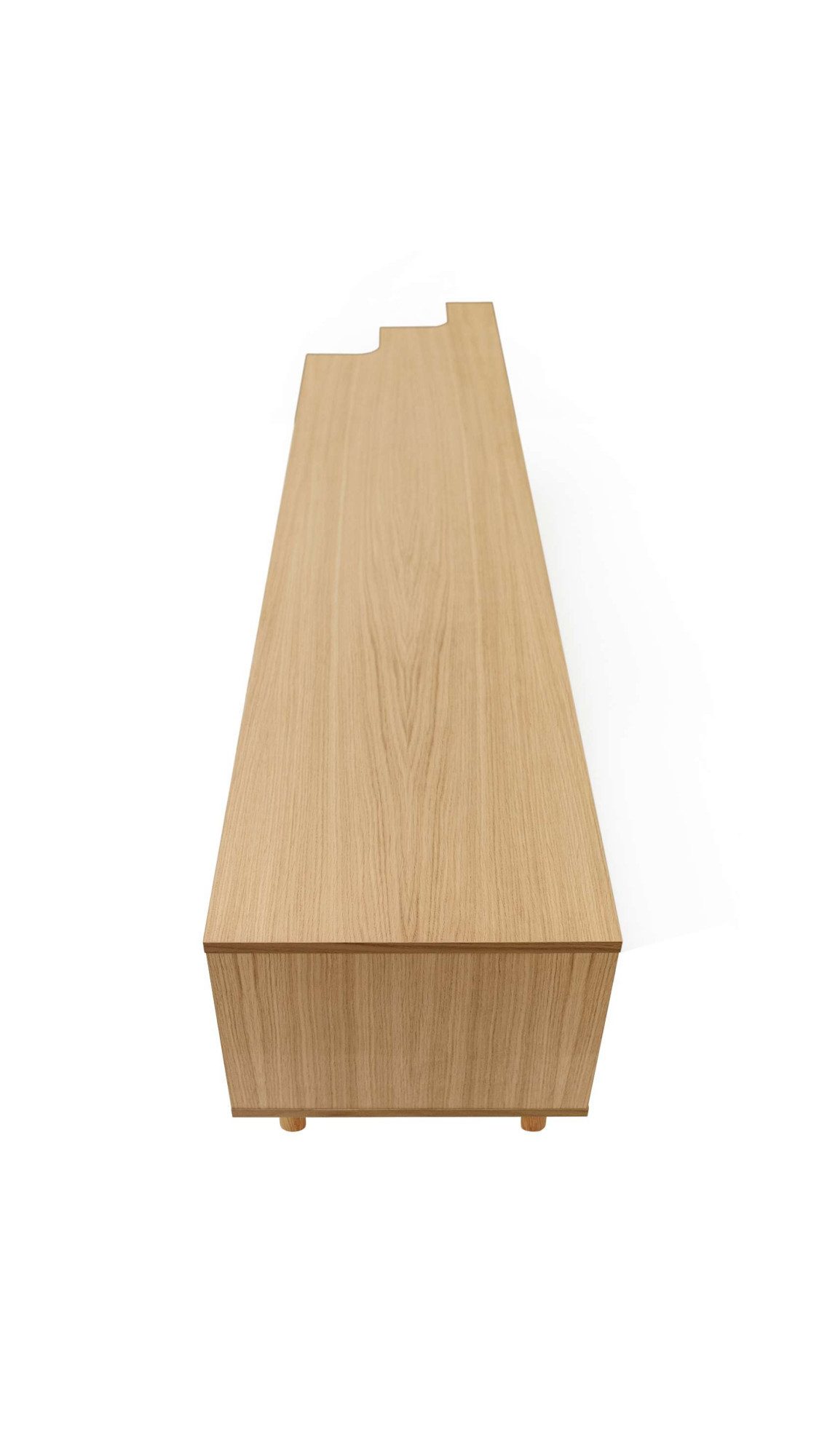 Woodman Tv-meubel Shift met echt houtfineer van eiken, breedte 189 cm, met push-to-open