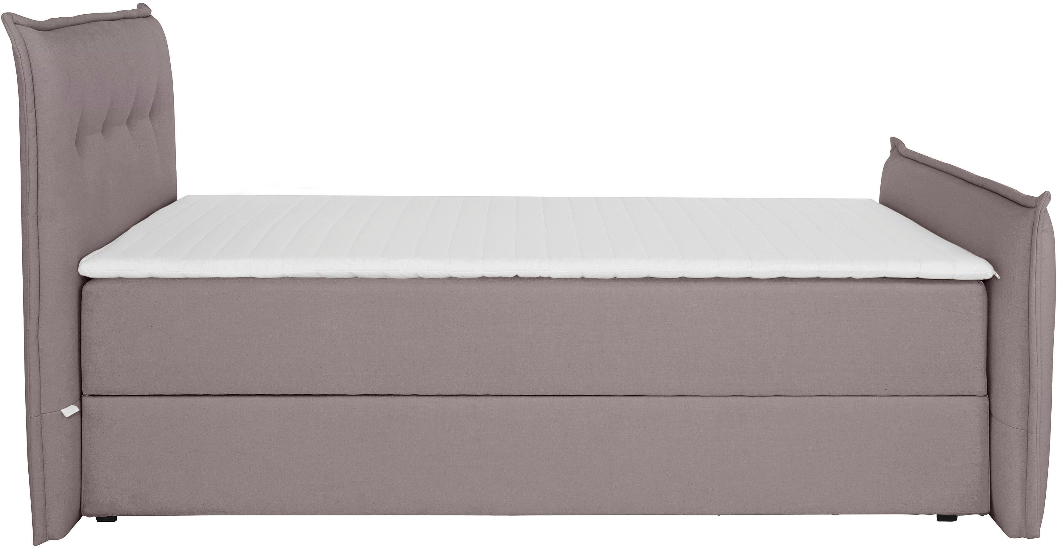 andas Boxspring Lichtgewicht inclusief voetbord, bedkist & topmatras, in 4 breedten en 2 hardheden