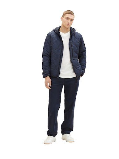 Tom Tailor Denim Gewatteerde jas met logo-badge op de mouw