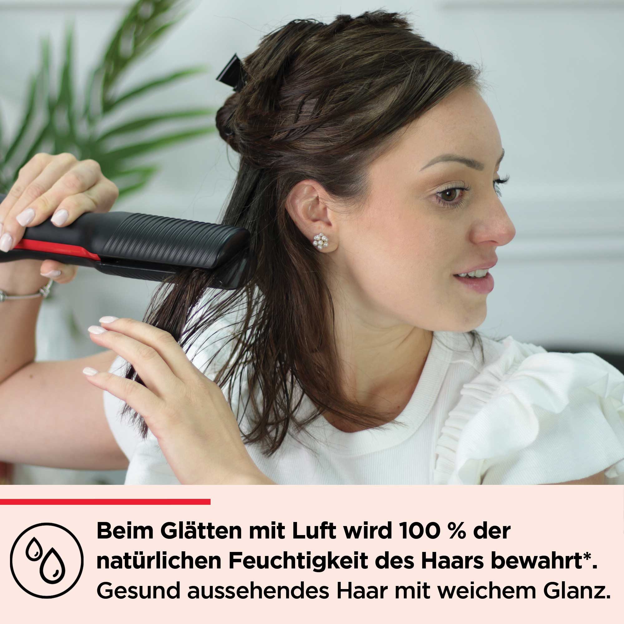 Revlon Hetelucht stijltang ONE-STEP™ Air Straight. 2-IN-1-DROGER EN LUCHTSTIJLTANG - RVDR5330E
