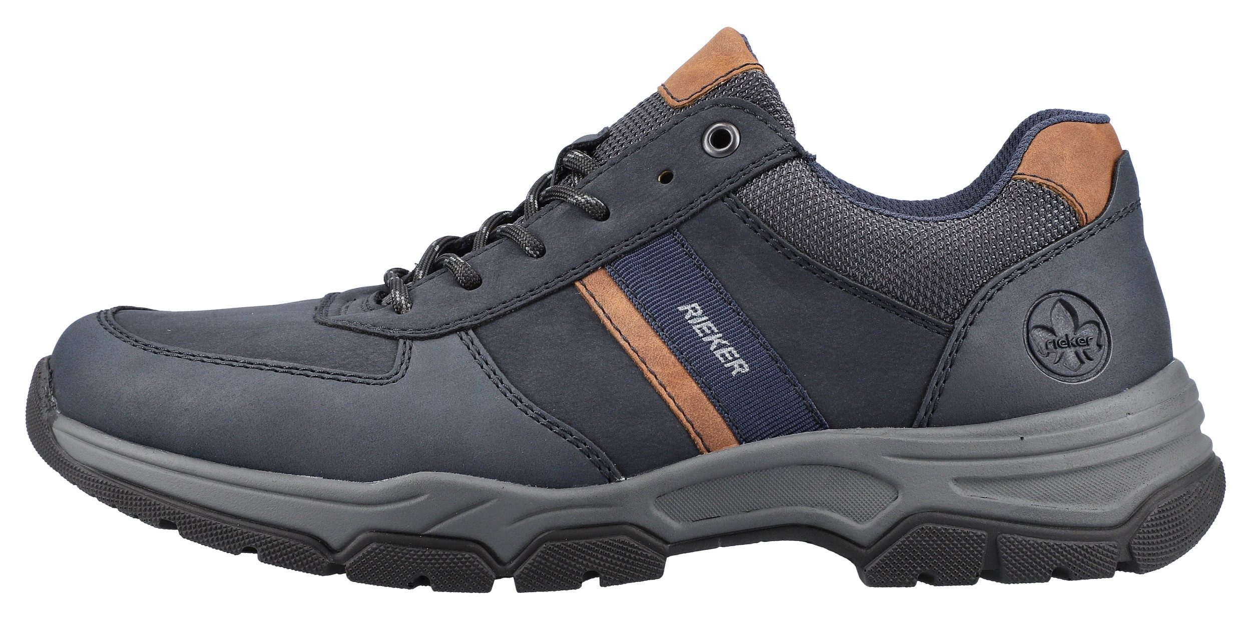 Rieker Sneakers , vrijetijdsschoen, outdoorschoen, veterschoen met gepolsterde schacht