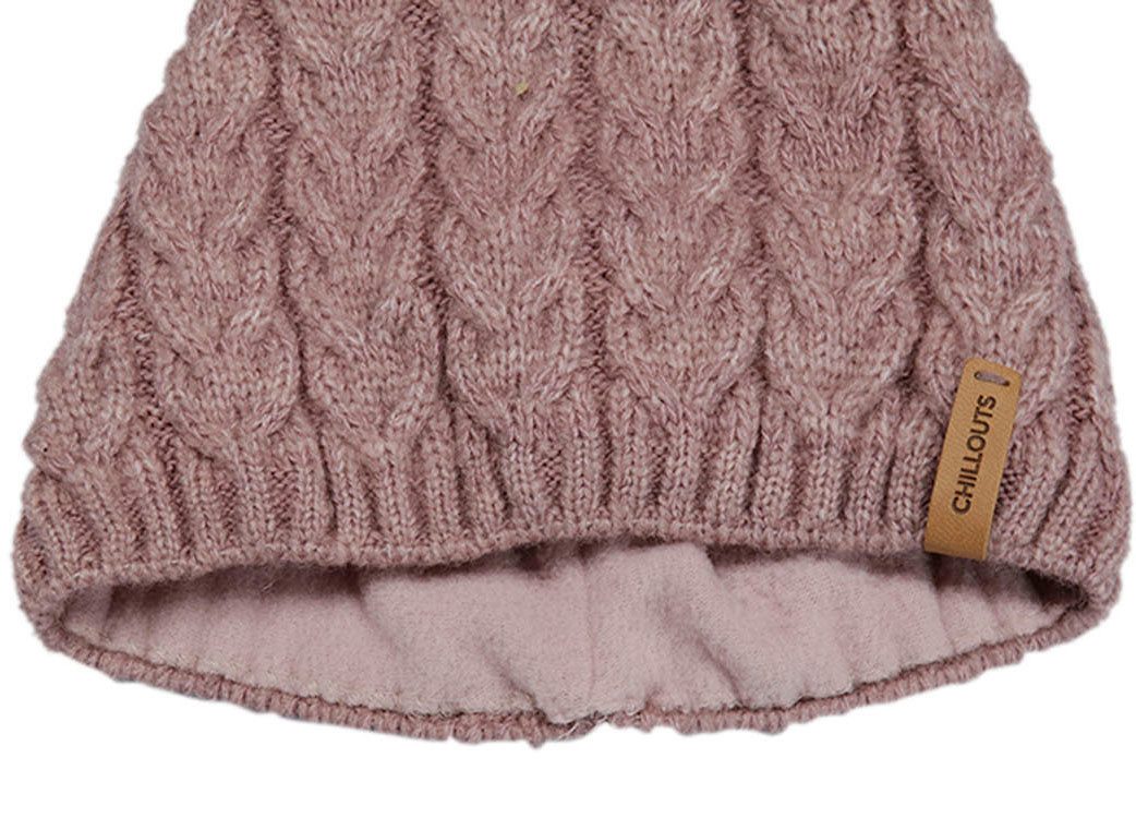 chillouts Muts met pompon Tabea Hat met afneembare kunstbont pompon