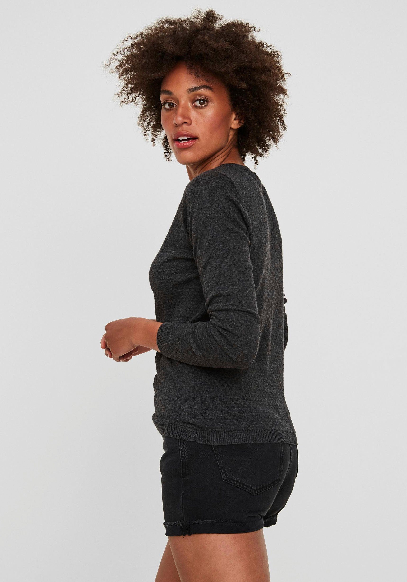 Vero Moda Trui met ronde hals VMCARE STRUCTURE LS O-NECK BLOUSE