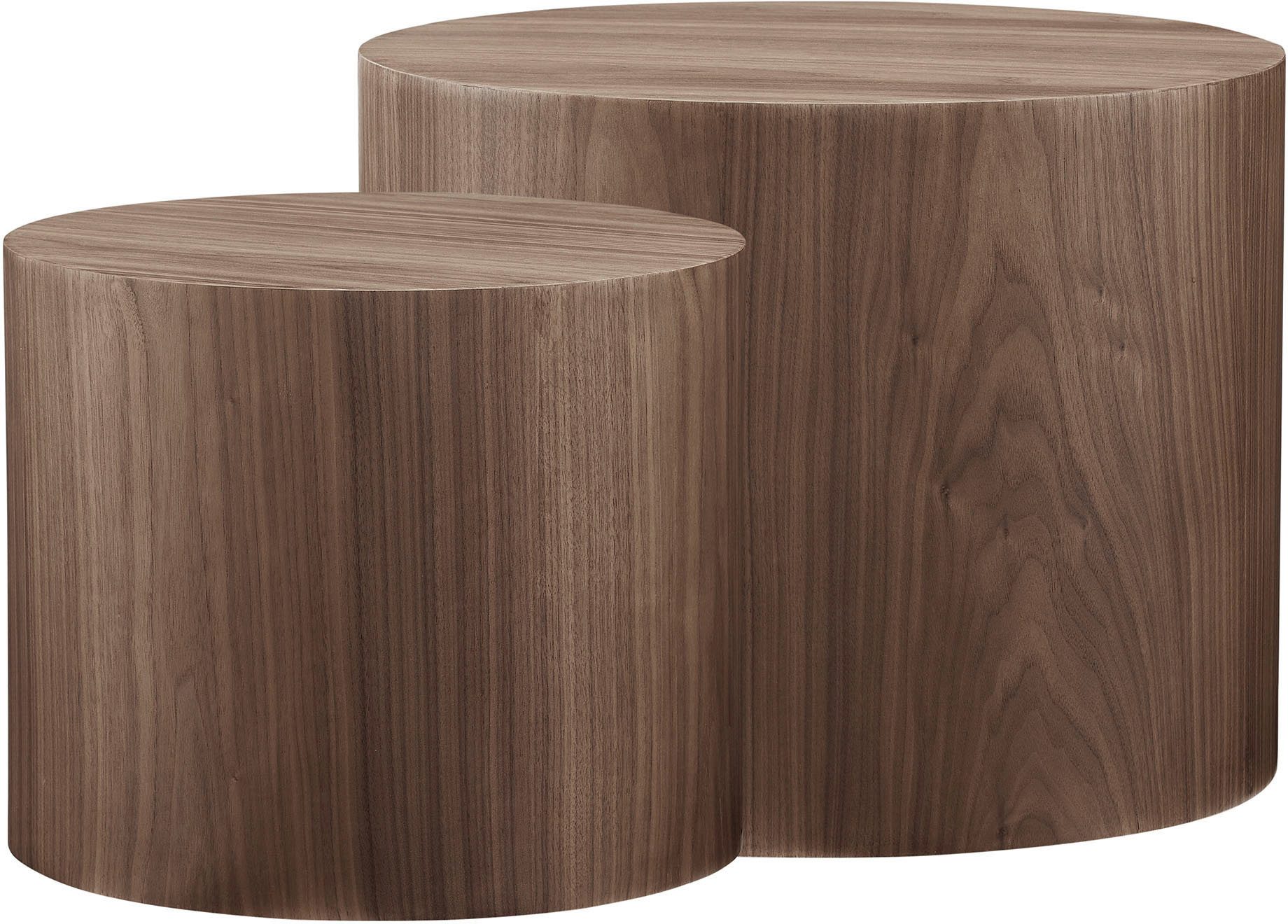 SalesFever Salontafel met houtfineer (2 stuks)