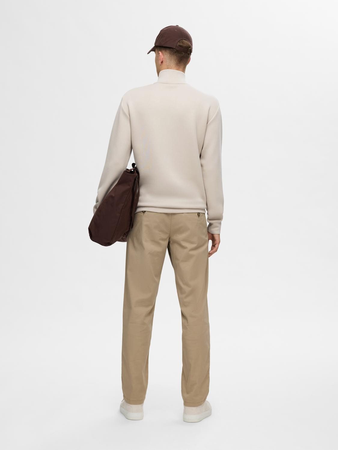SELECTED HOMME Sweatshirt SLHEMANUEL SOFT ZIP HIGH NECK SWEAT NOOS