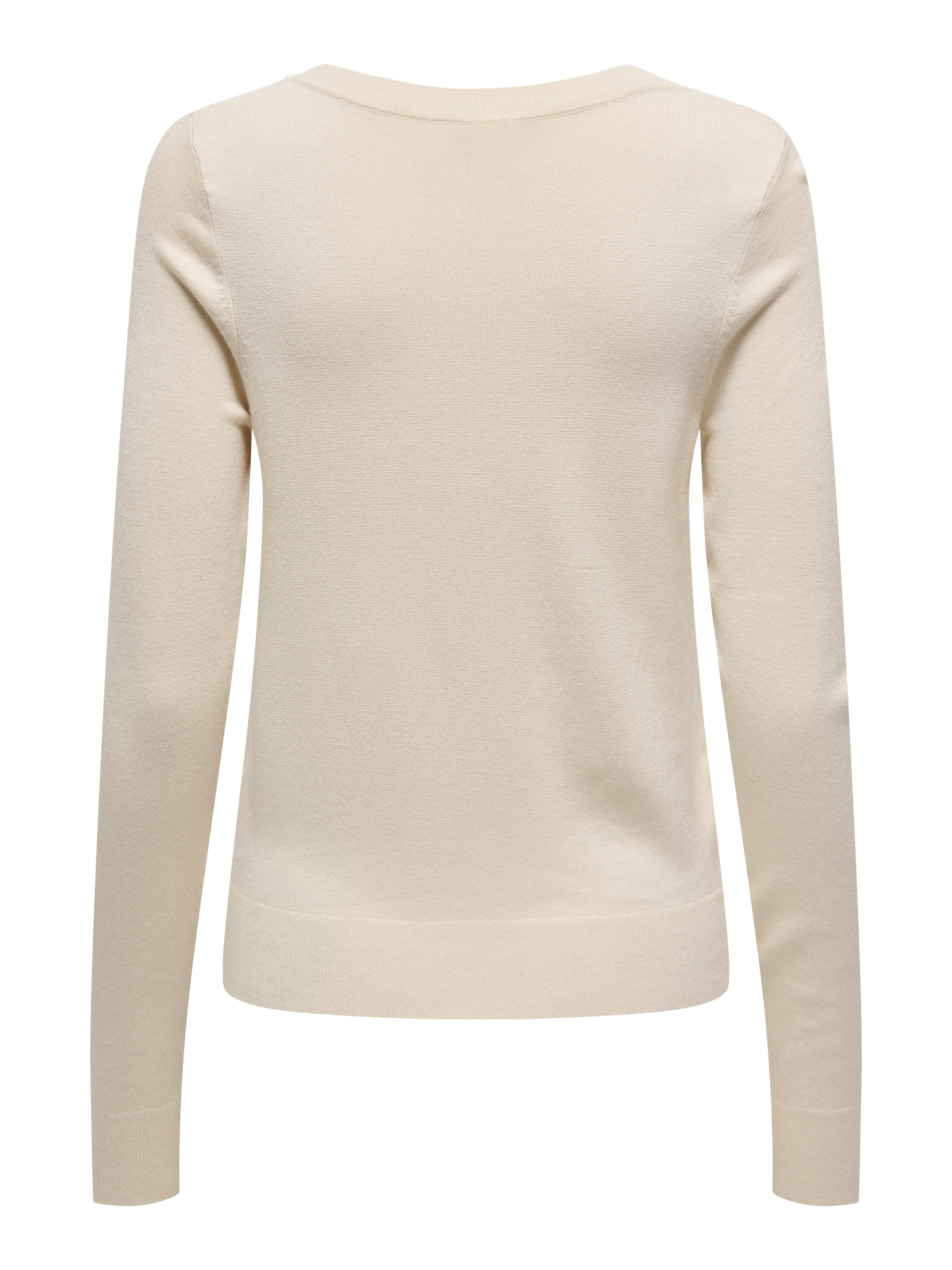 Only Gebreide trui ONLVENICE LIFE LS PEARL O-NECK CC KNT