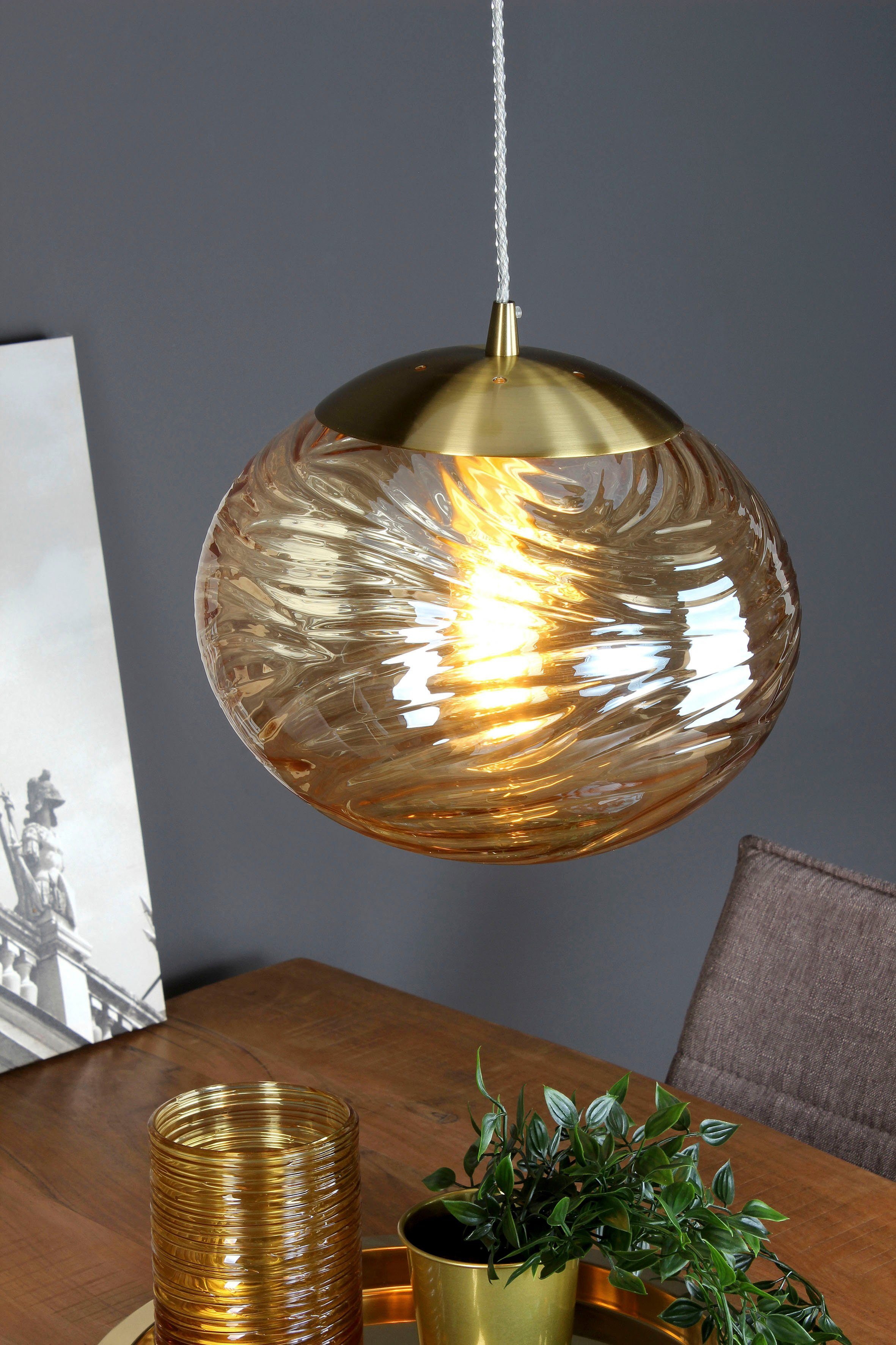 ECO-LIGHT Hanglamp Nereide hoogwaardig glas (1 stuk)
