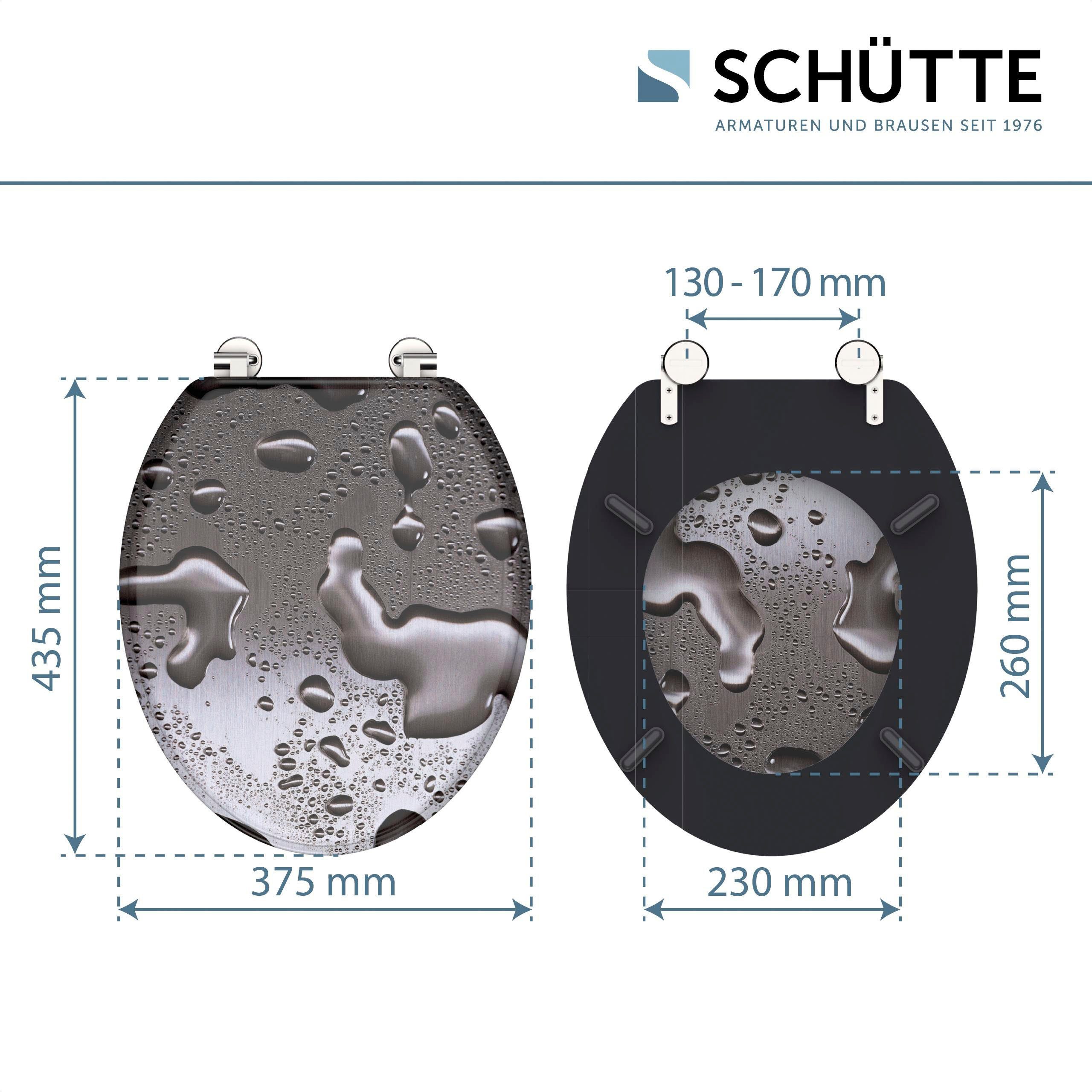 Schütte Toiletzitting Grey steel