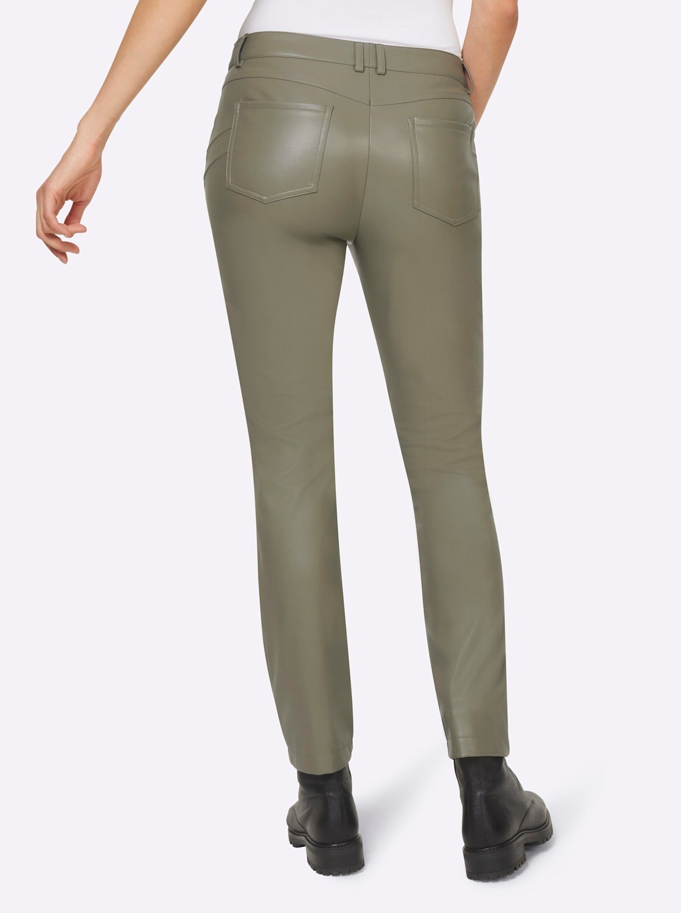 heine Imitatieleren broek