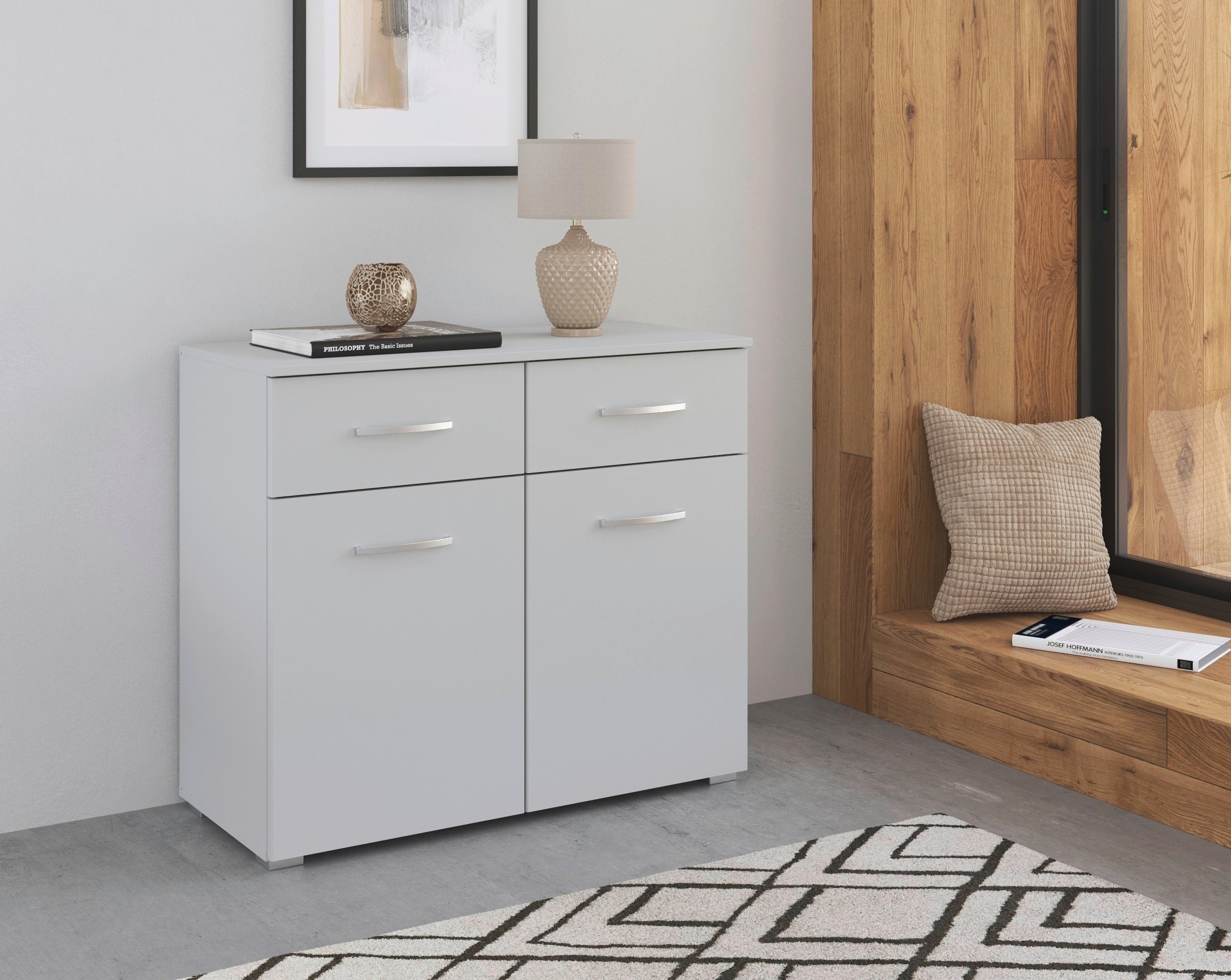 rauch Kast met laden en deuren Pure by Aditio in minimalistisch design, 2 laden met soft-closefunctie