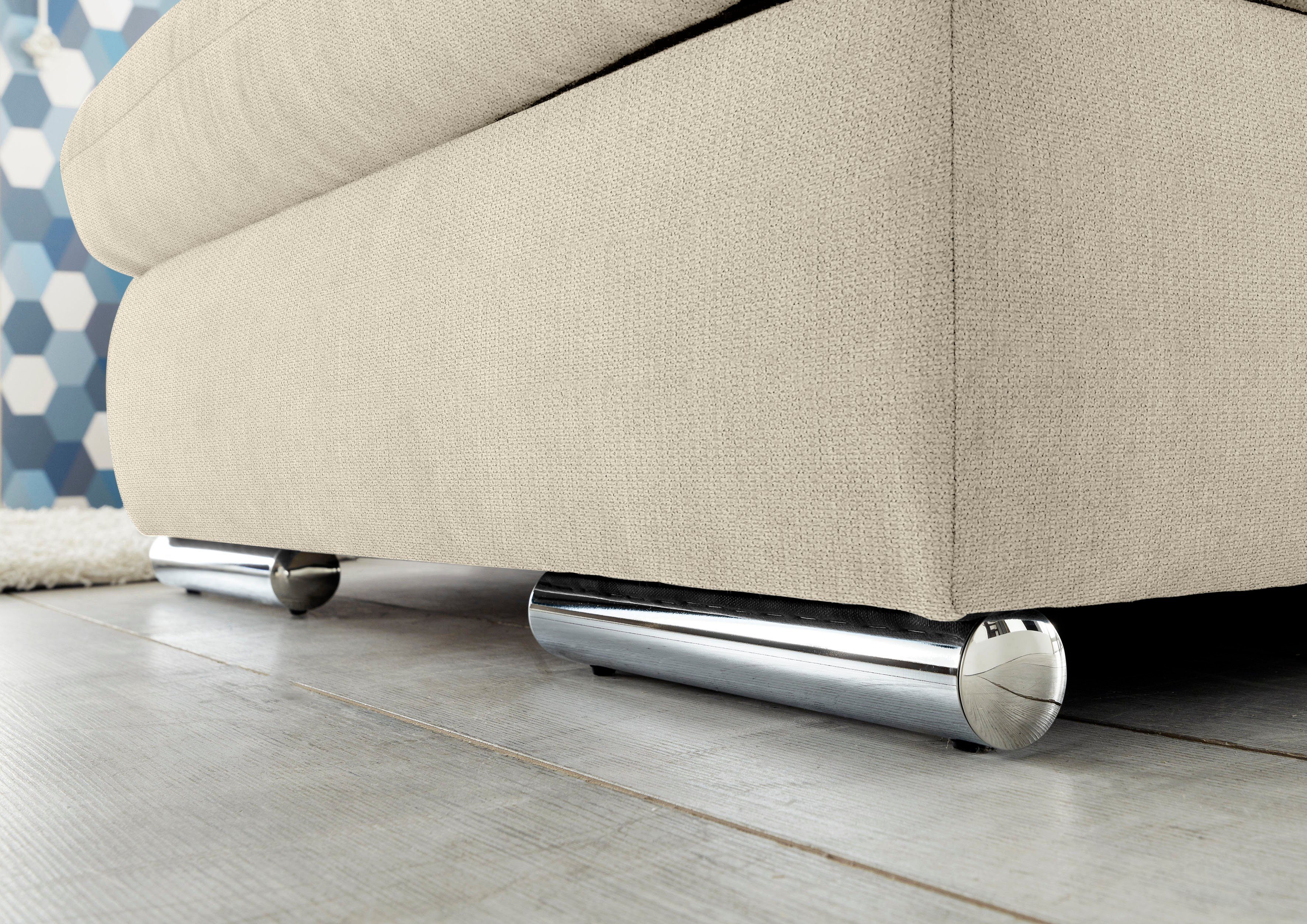 set one by Musterring Zithoek SO 4100 comfortabele pocketvering, incl. hoofdeindeverstelling