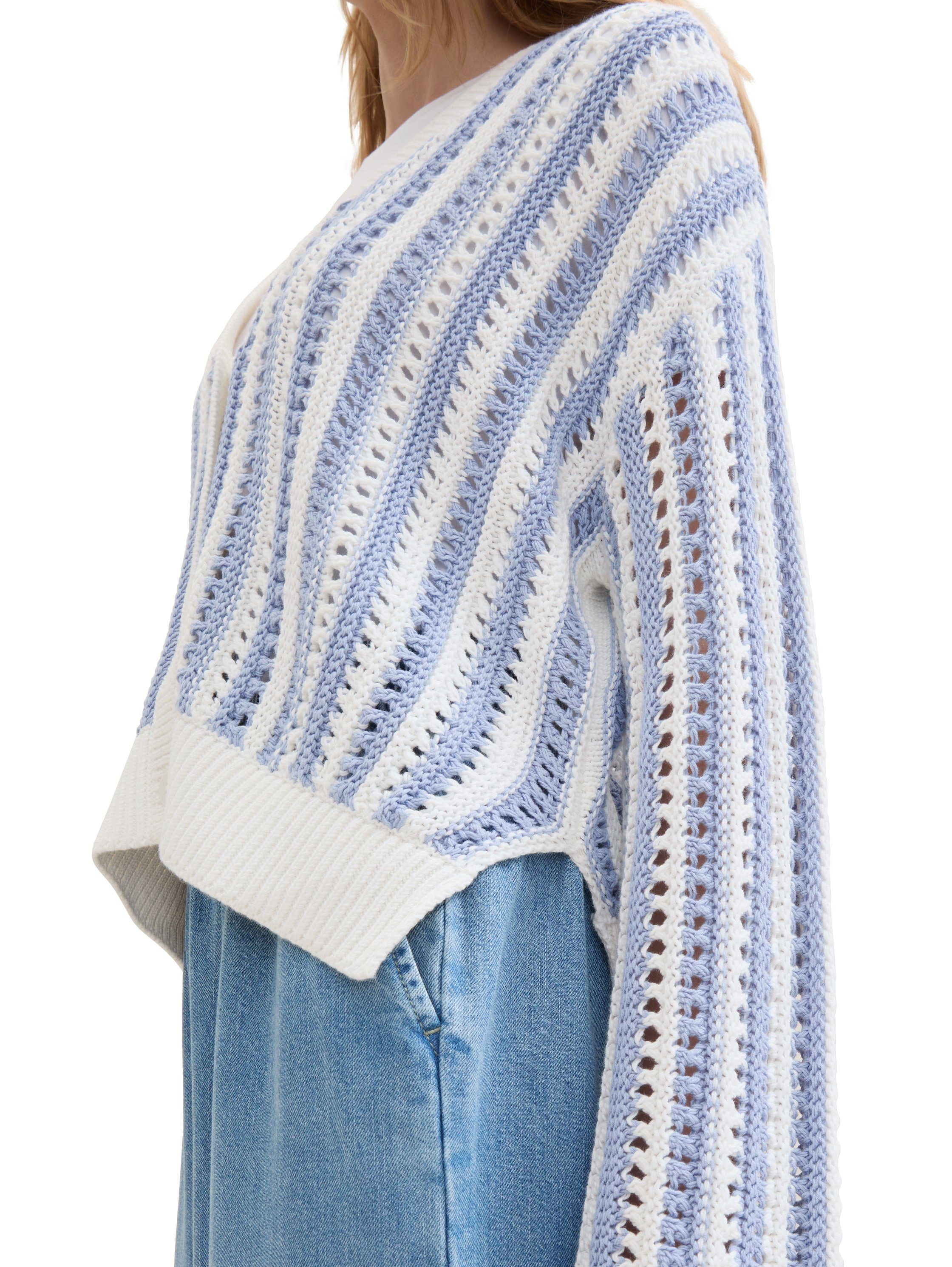 Tom Tailor Denim Cardigan van breiwerk en met knoopsluiting