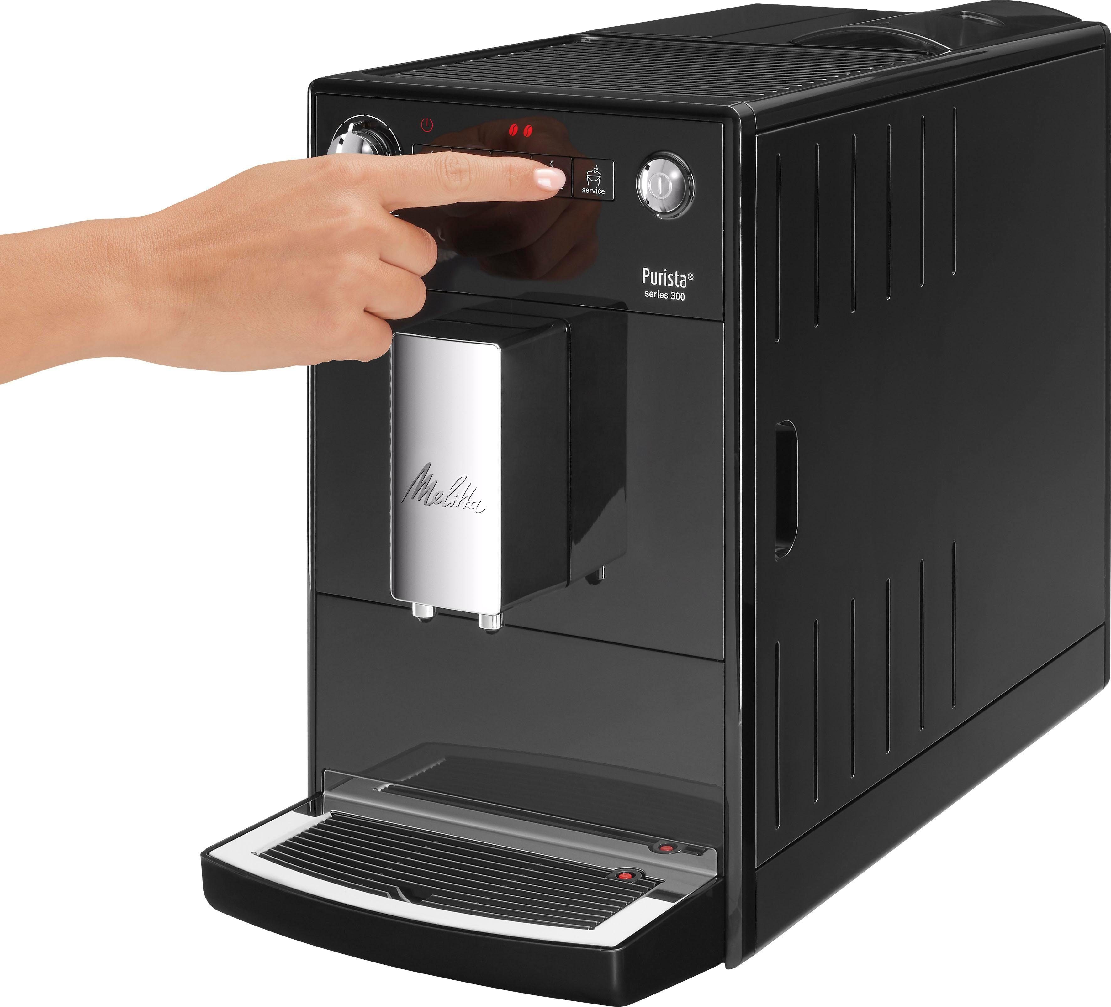 Melitta Volautomatisch koffiezetapparaat Purista® F230-101, zilver/zwart, Favoriete koffie-functie, compact & extra geruisloos