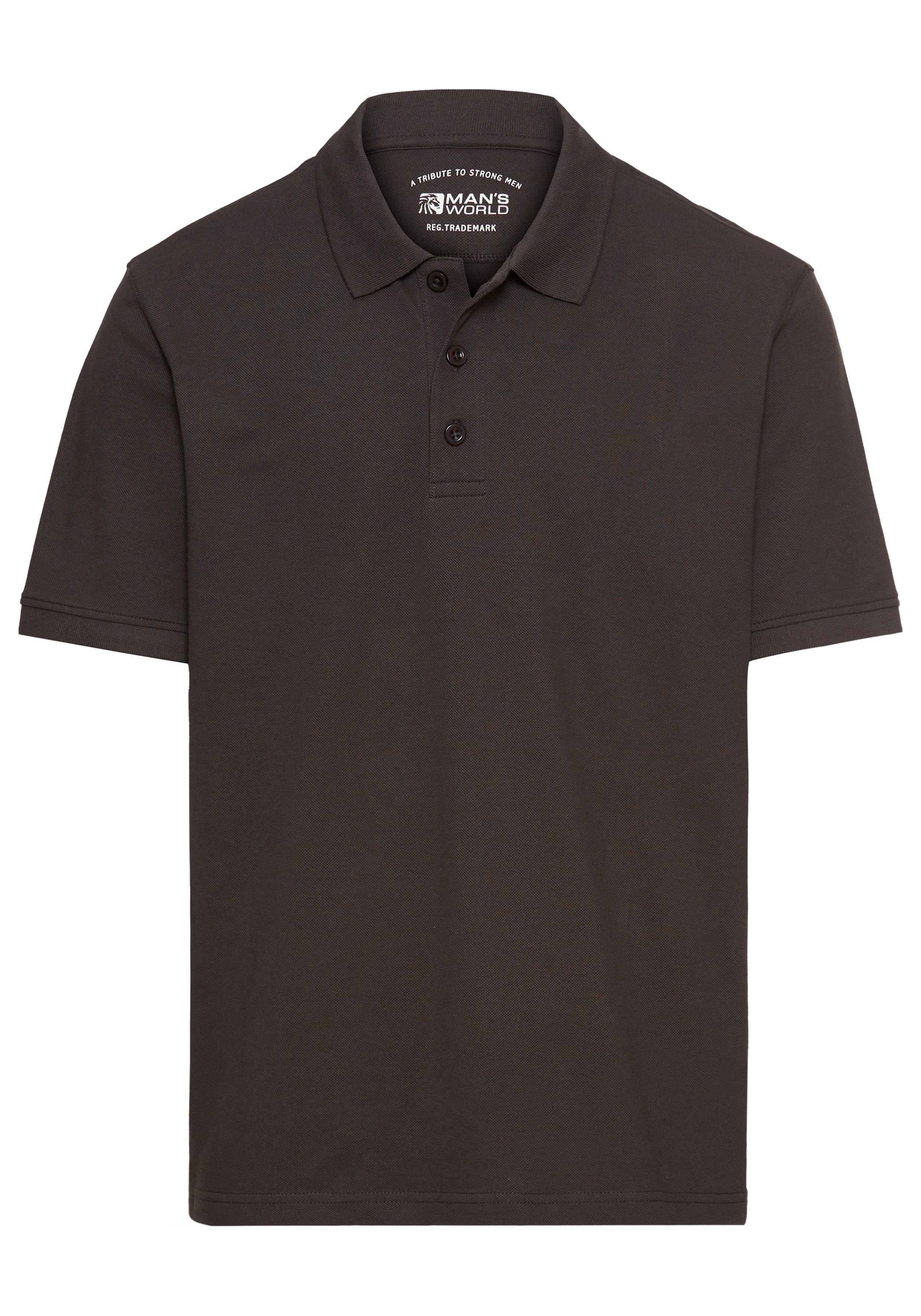 Man's World Poloshirt Korte mouwen, losse pasvorm, effen