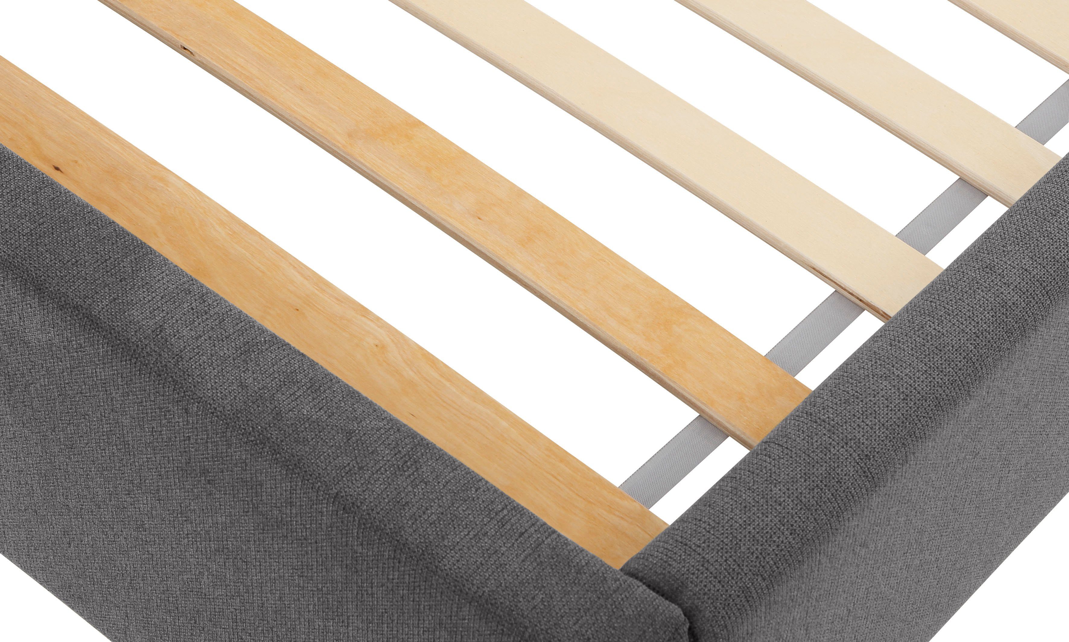 Lüttenhütt Gestoffeerd bed Gebko prettig bekleed hoofdbord met decoratief honingraatmotief