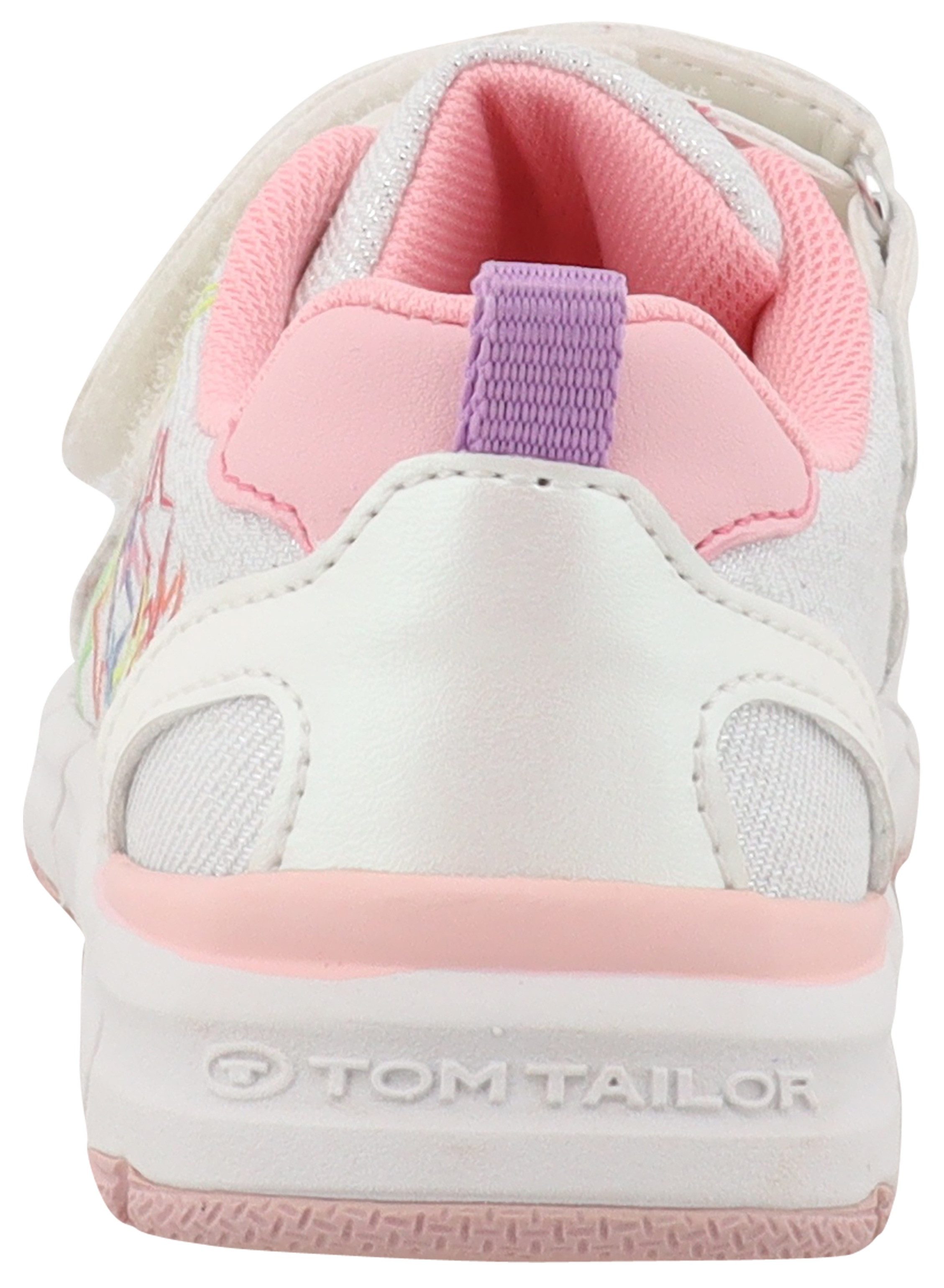 Tom Tailor Klittenbandschoenen , vrijetijdsschoen, lage schoen, sneaker met kleurrijke sterapplicatie