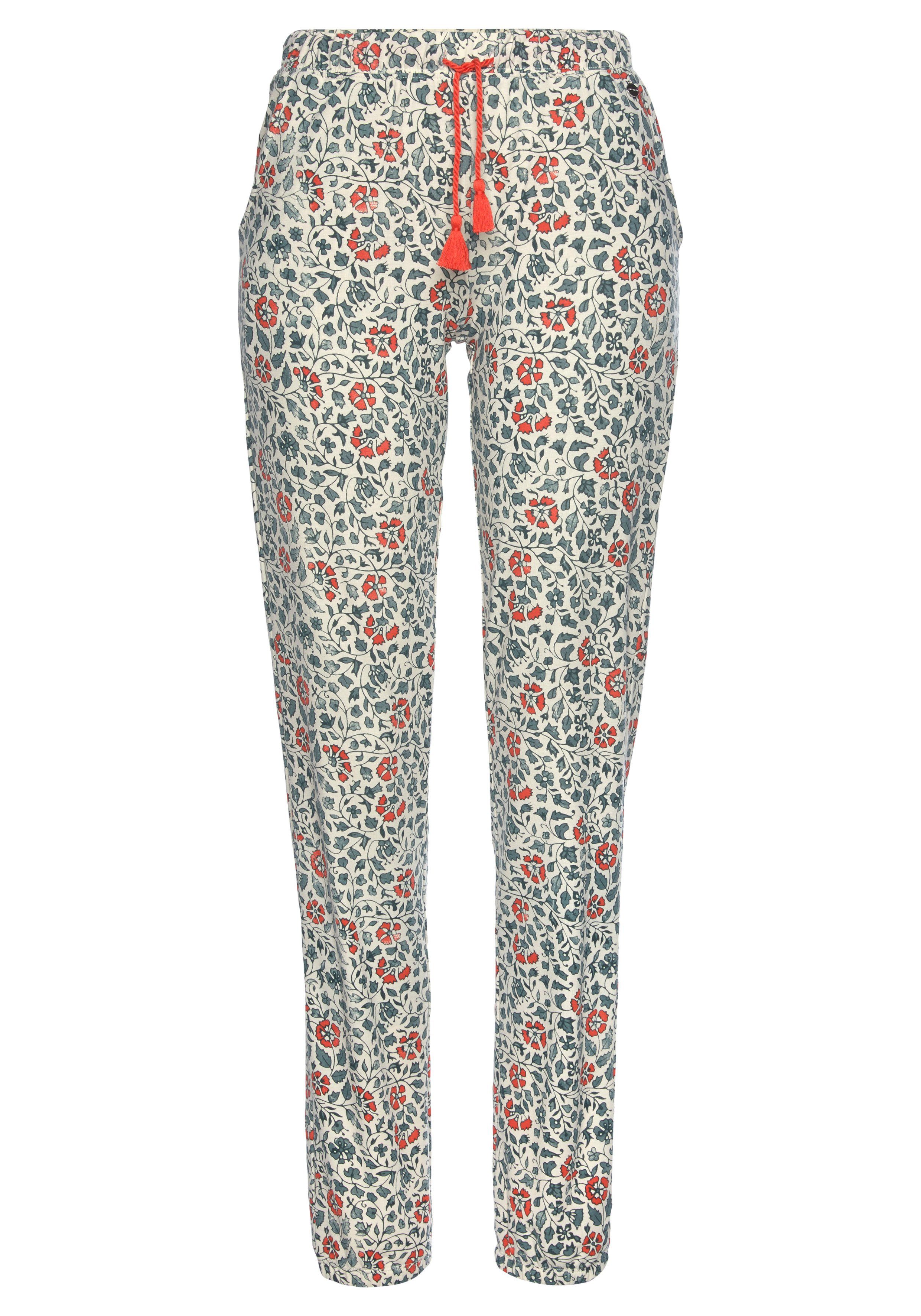 Lascana Pyjamabroek in bloemen print all-over