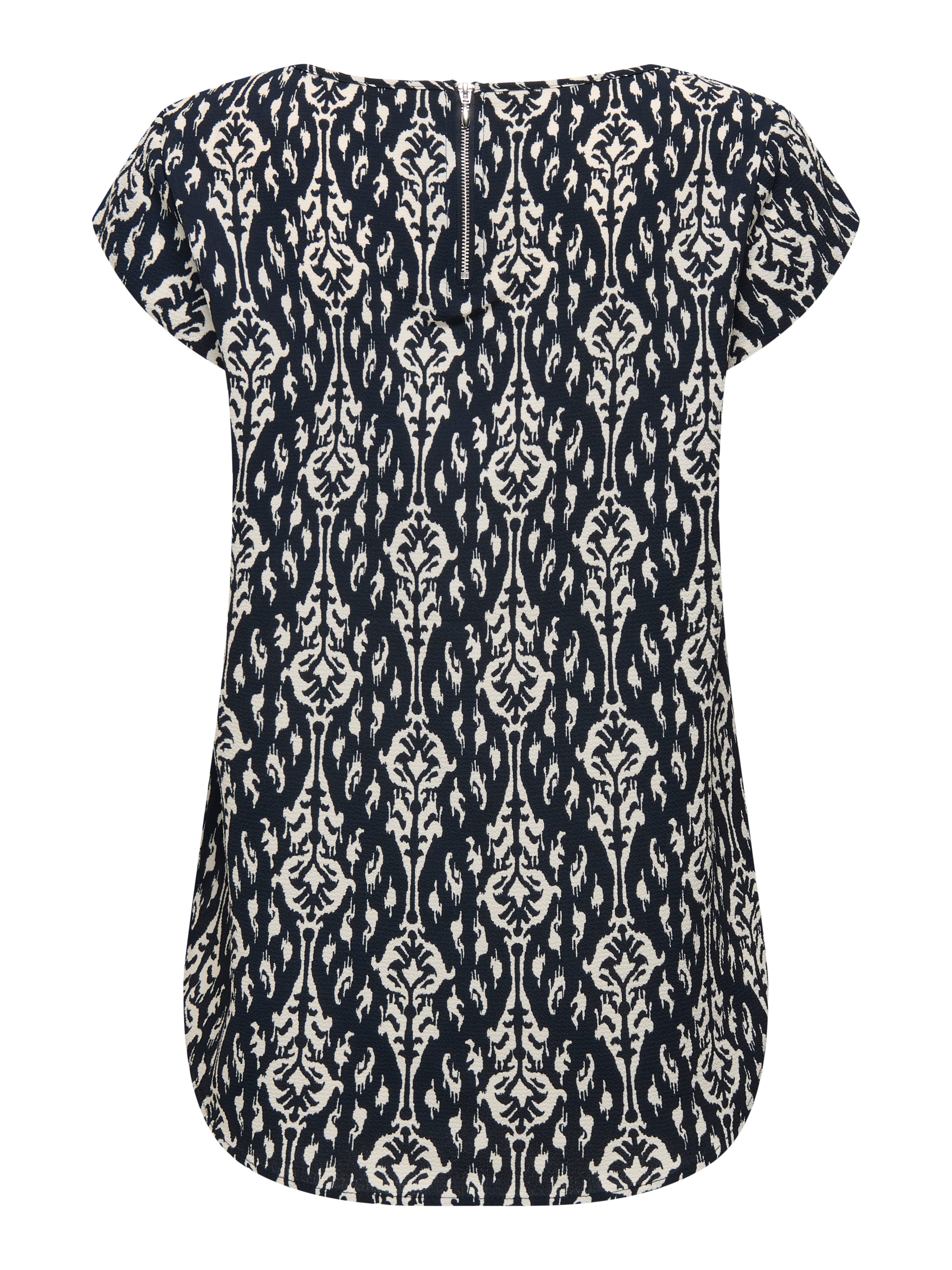 Only Shirtblouse ONLVIC S/S AOP TOP NOOS PTM