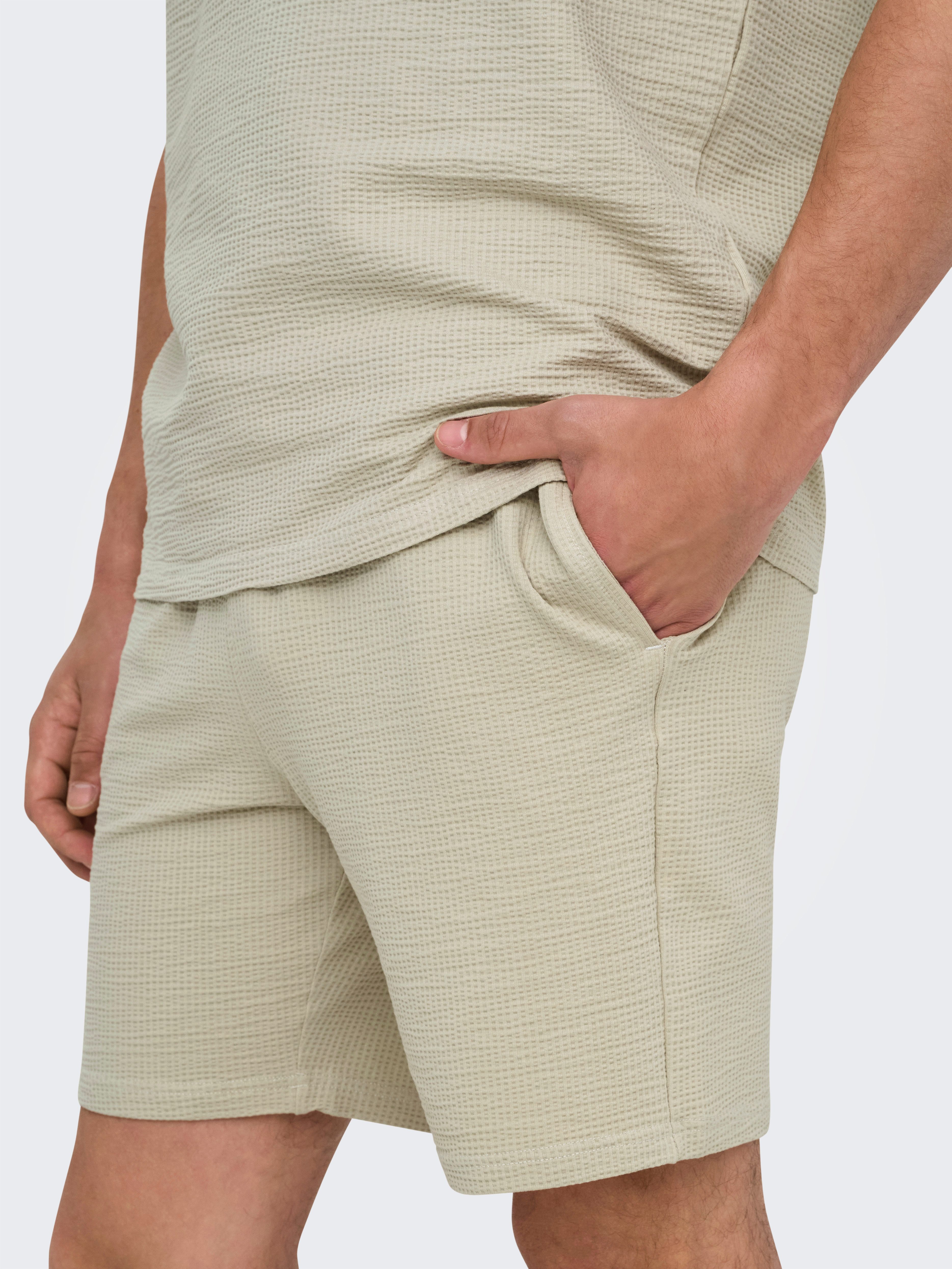 ONLY & SONS Short ONSKIAN LIFE REG SEERSUCKER SHORTS NOOS