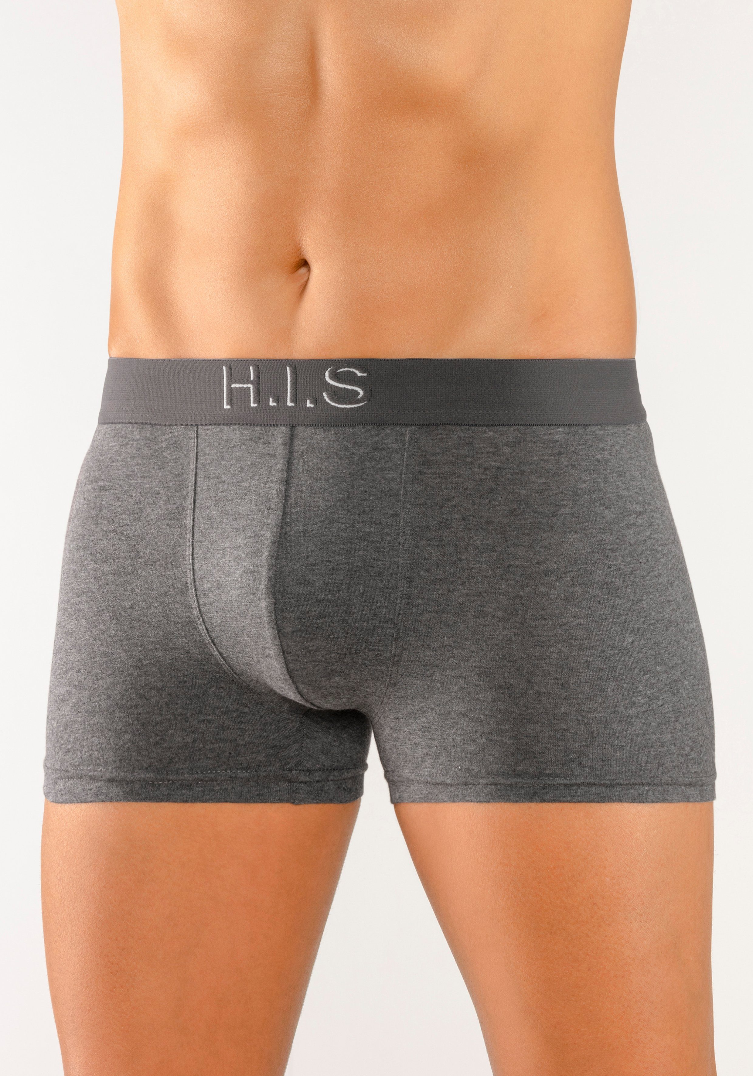 H.I.S Boxershort voor heren Logoweefband met 3D-effect (set, 5 stuks)