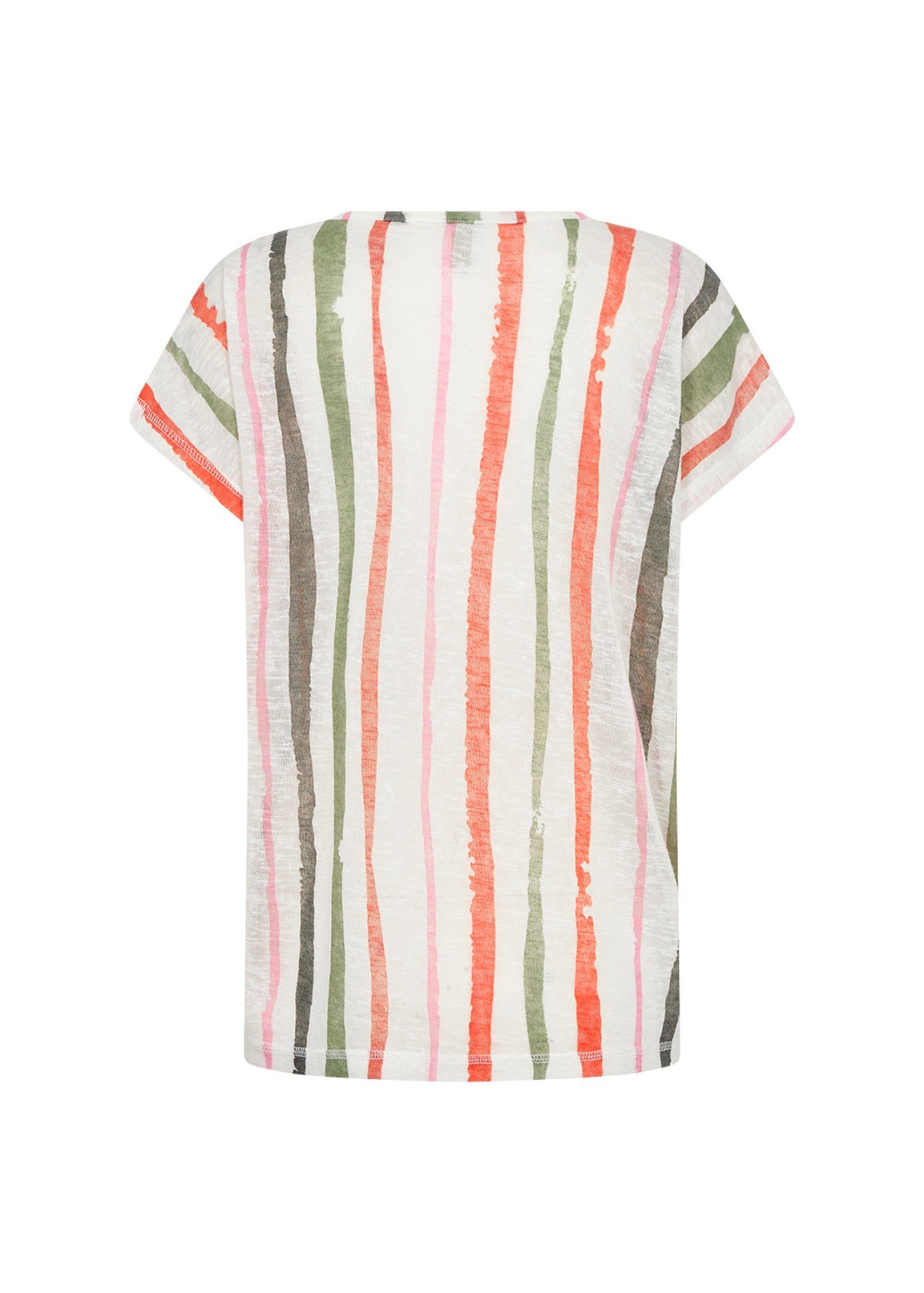 soyaconcept Shirt met korte mouwen SC-ARETHA 36 T-Shirt mit Rundhals und Streifenprint