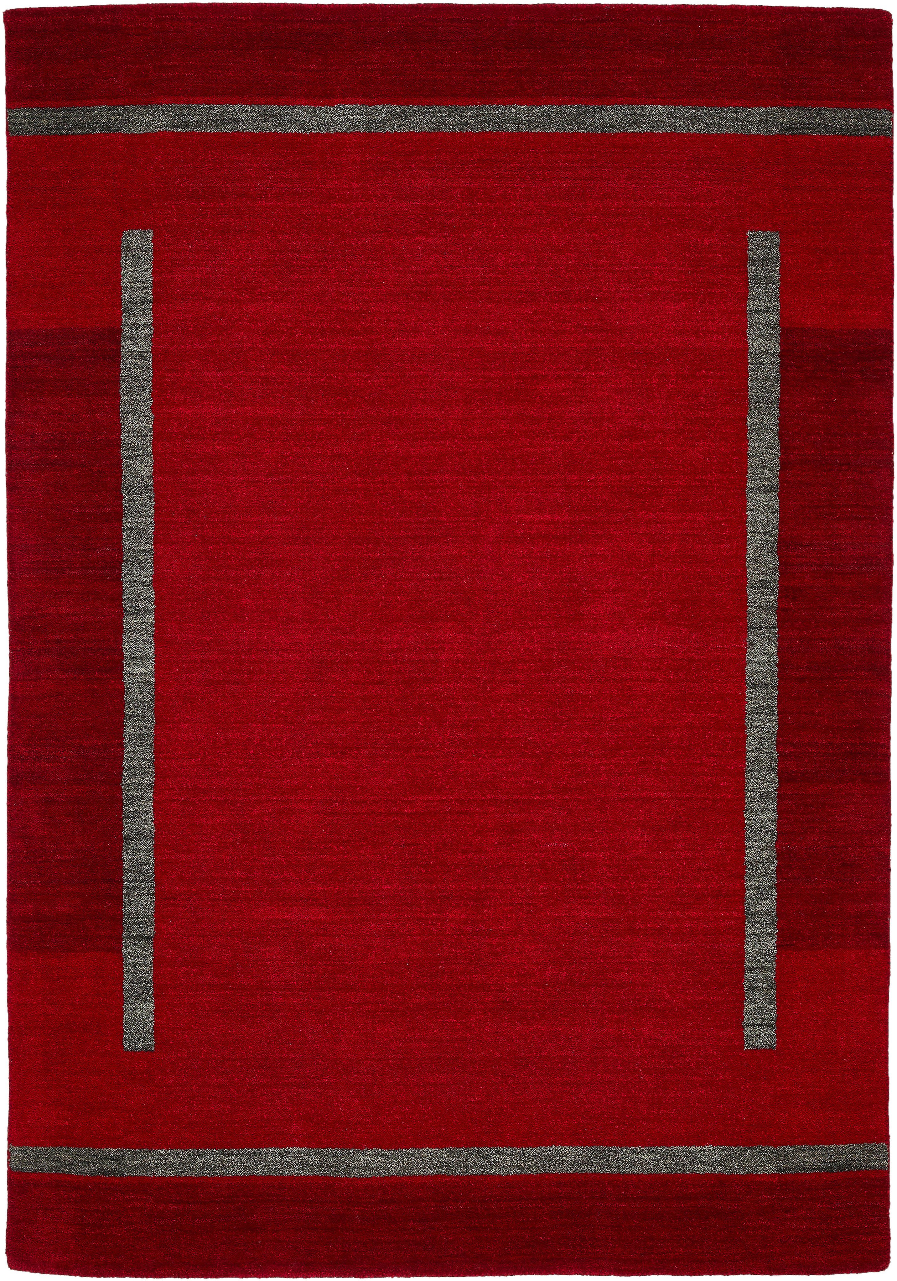 LUXOR living Wollen kleed ROSARIO zuivere wol, met de hand geknoopt, unikleuren, met randdessin