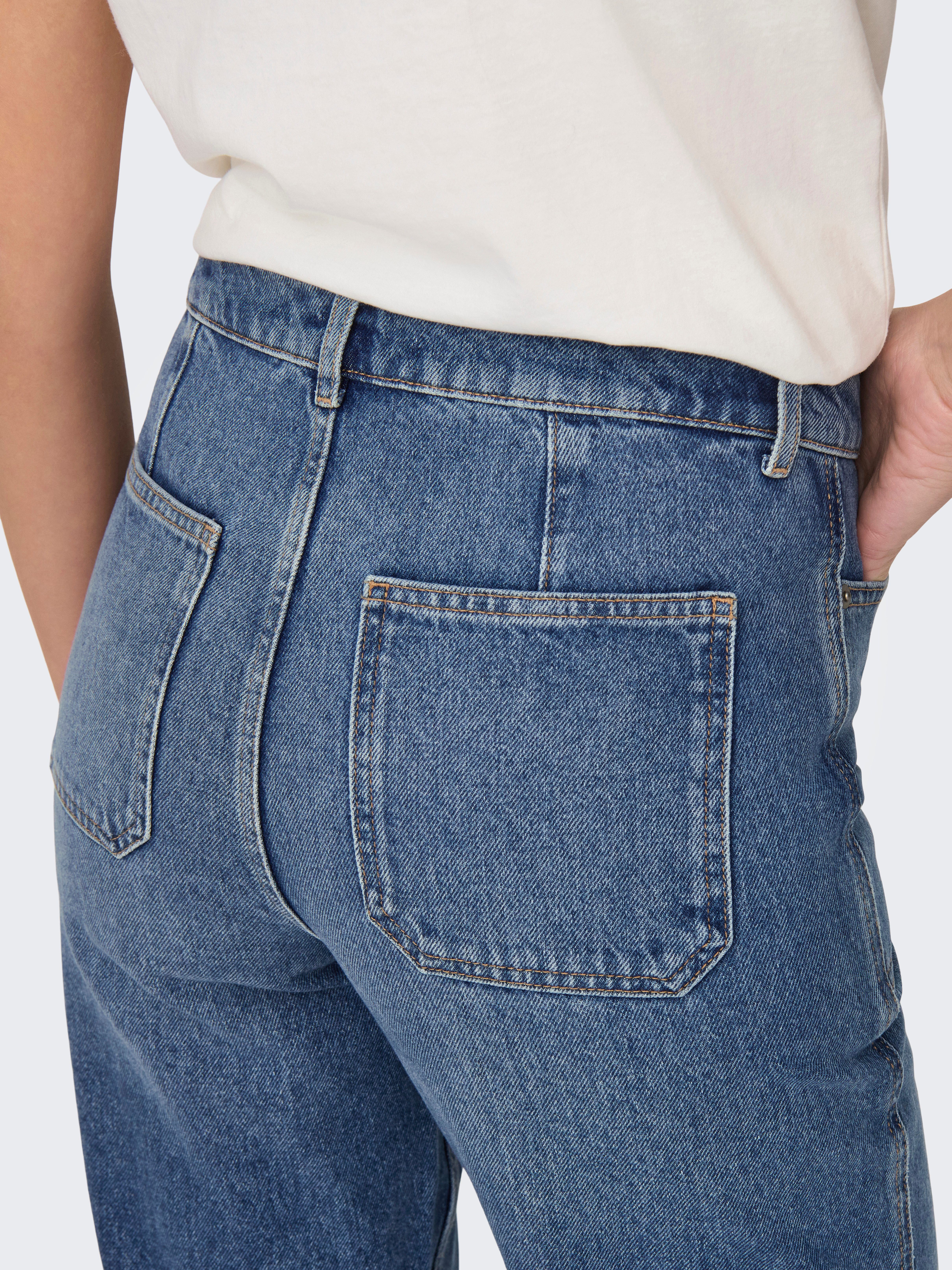 JDY High-waist jeans JDYMAYA HIGH WAIST WIDE JEANS DNM NOOS