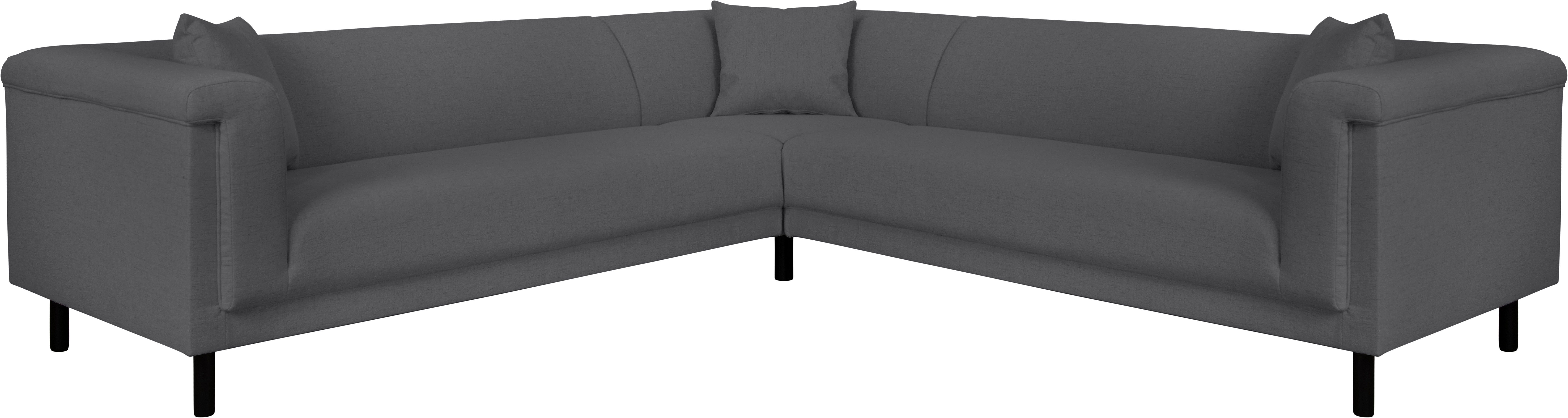 INOSIGN Hoekbank AGNIA L-vorm BxDxH: 244x244x71 cm incl. sierkussen, gelijkbenig, ook in cord