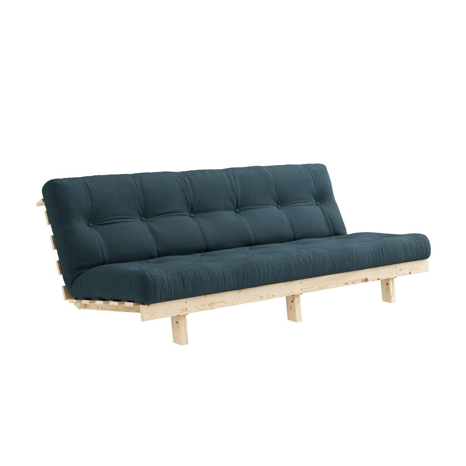 Karup Slaapbank Lean 200 slaapbank, logeerbed, bank met futonmatras Inclusief futonmatras, ligoppervlak 130x200 cm, FSC® gecertificeerd grenen (2 stuks)