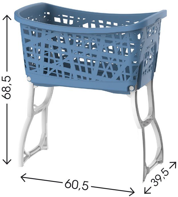 Bischof Bama Wasmand met staande delen, handgrepen, ergonomische vorm