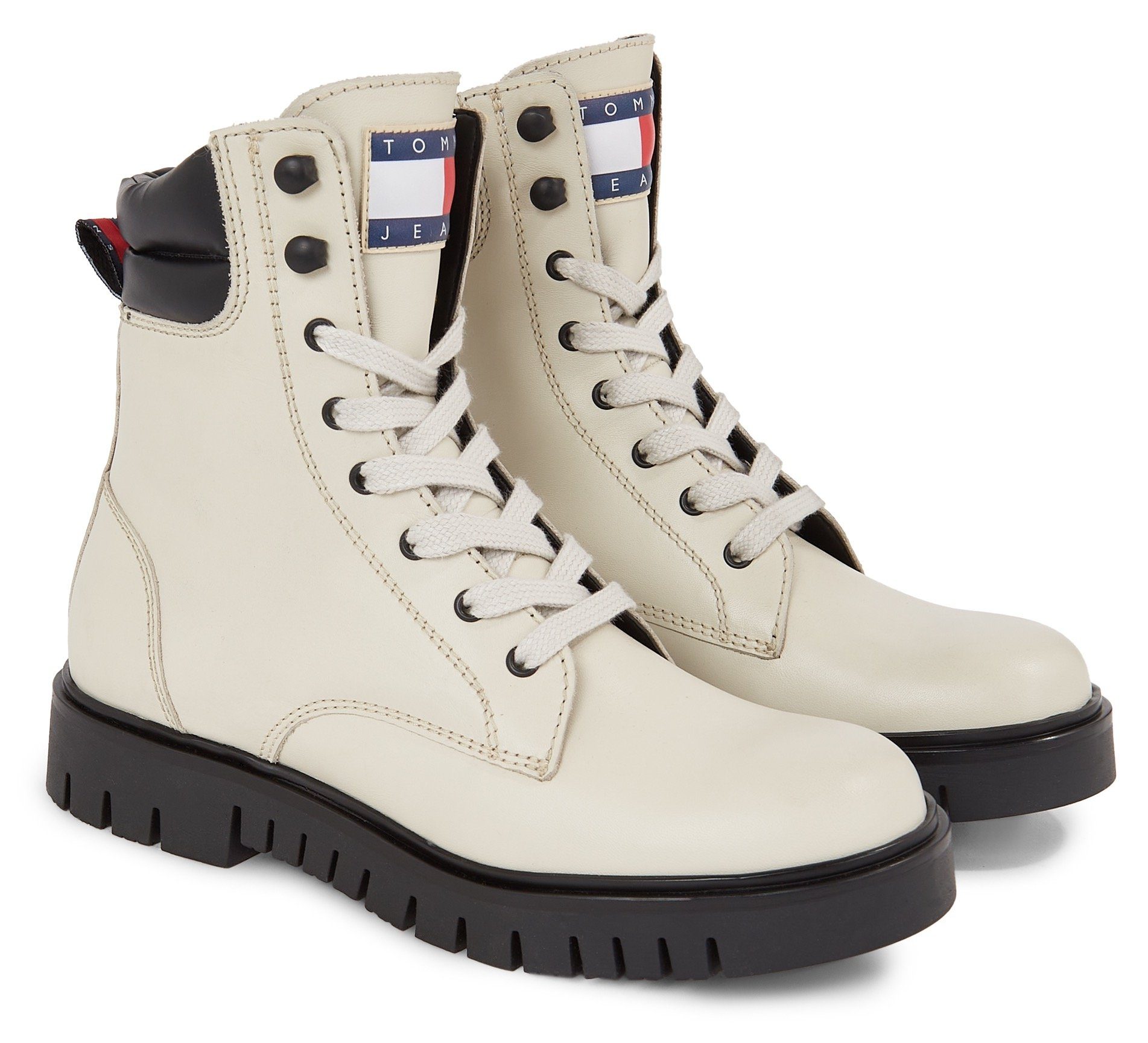 TOMMY JEANS Hoge veterschoenen TJW LACE UP BOOT met zacht verdikte rand