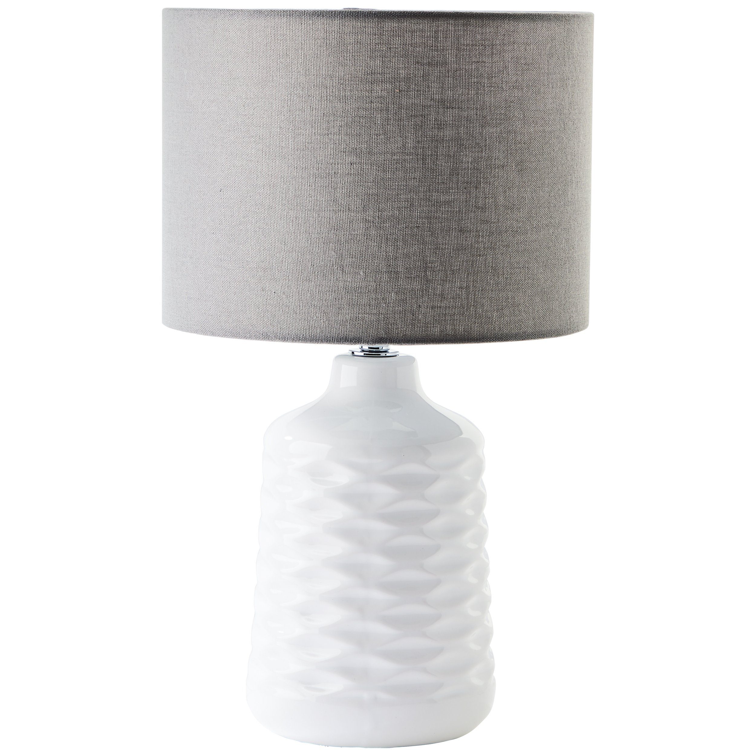 Brilliant Leuchten Tafellamp Ilysa Ø 25 cm, E14, keramiek/metaal/textiel