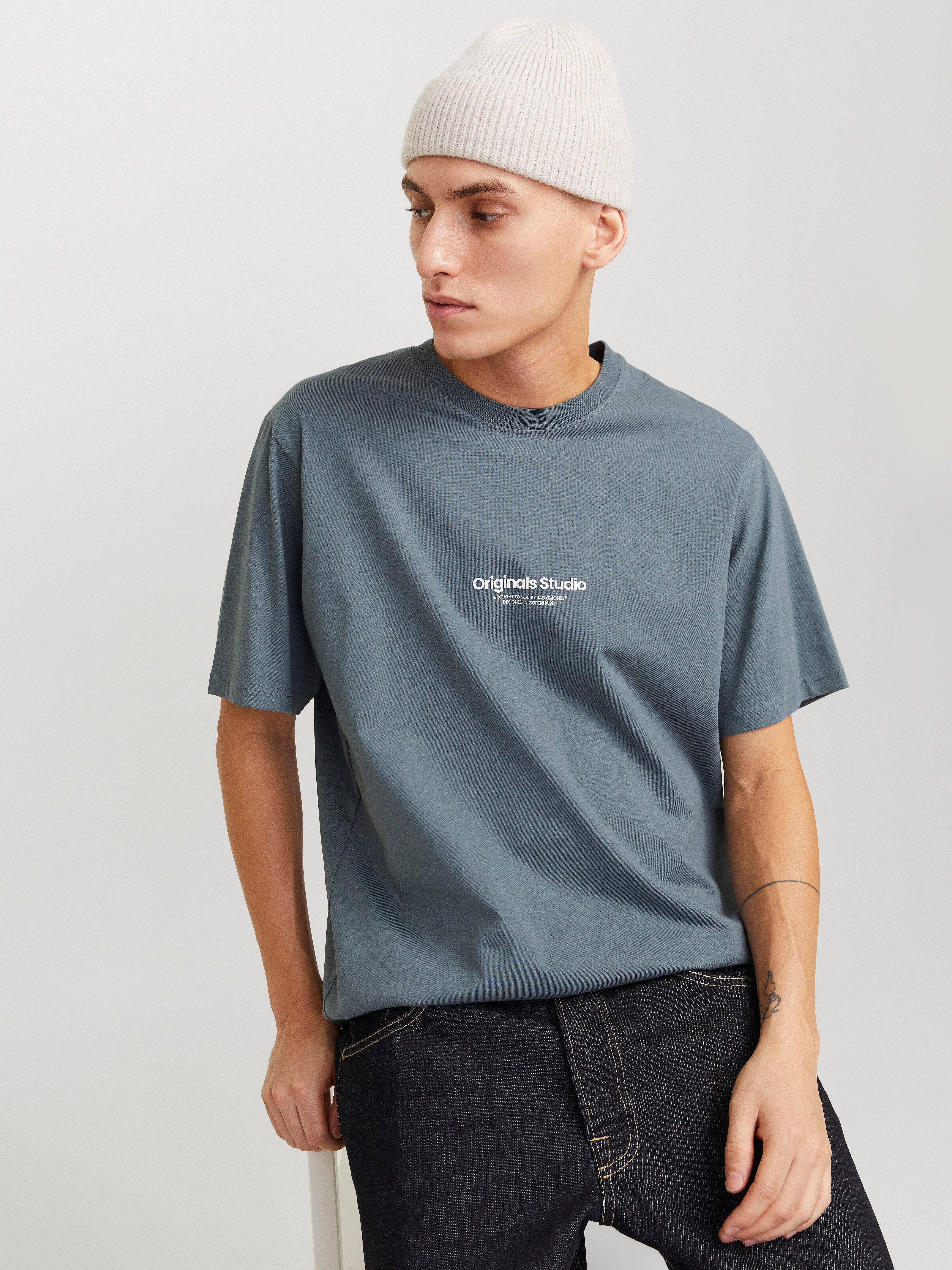 Jack & Jones Shirt met ronde hals JORVESTERBRO TEE SS CREW NECK NOOS