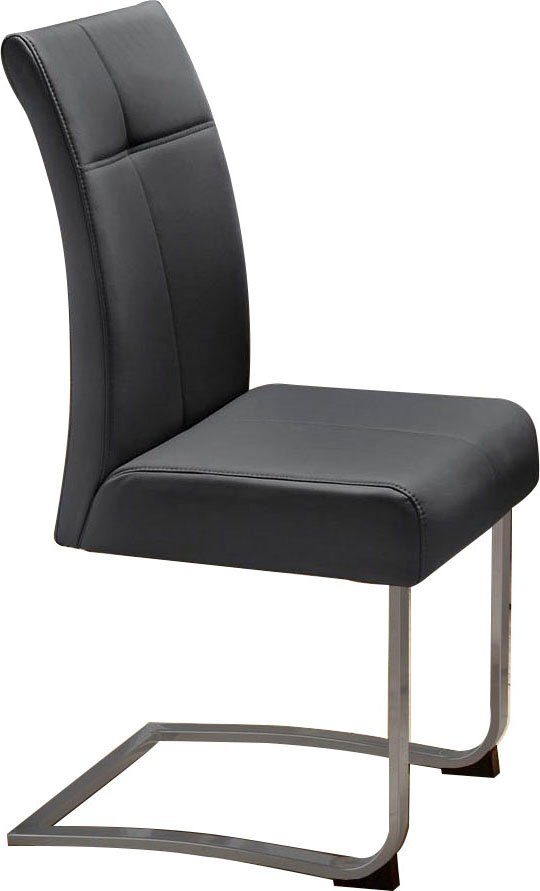 Home affaire Vrijdragende stoel RAB Bekleding in verschillende kwaliteiten, maximaal vermogen 120 kg (set, 2 stuks) zweefstoelen zwart