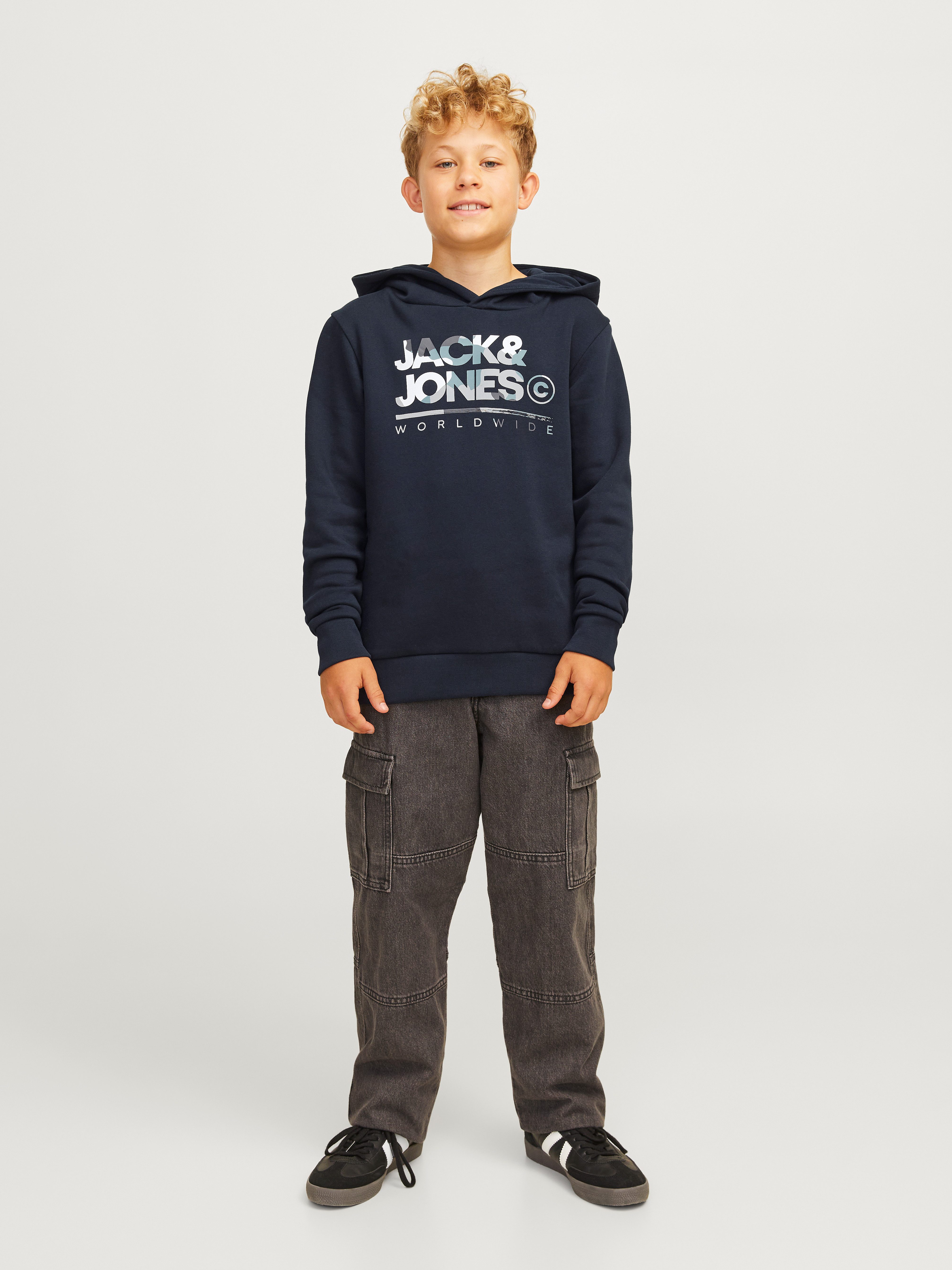 Jack & Jones Junior Hoodie JJLUKE SWEAT HOOD JNR