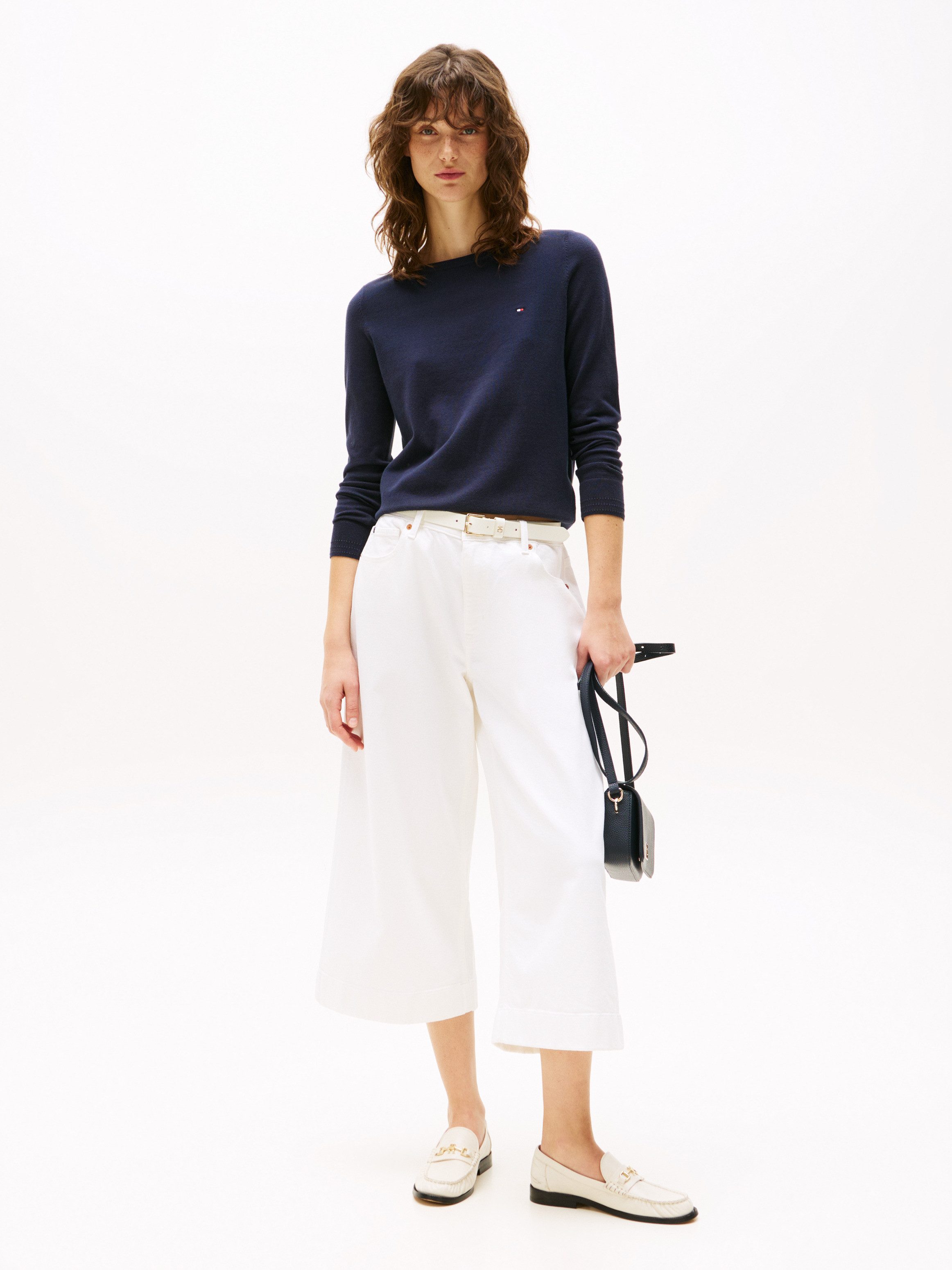 Tommy Hilfiger Gebreide trui CO JERSEY STITCH V-NK SWEATER