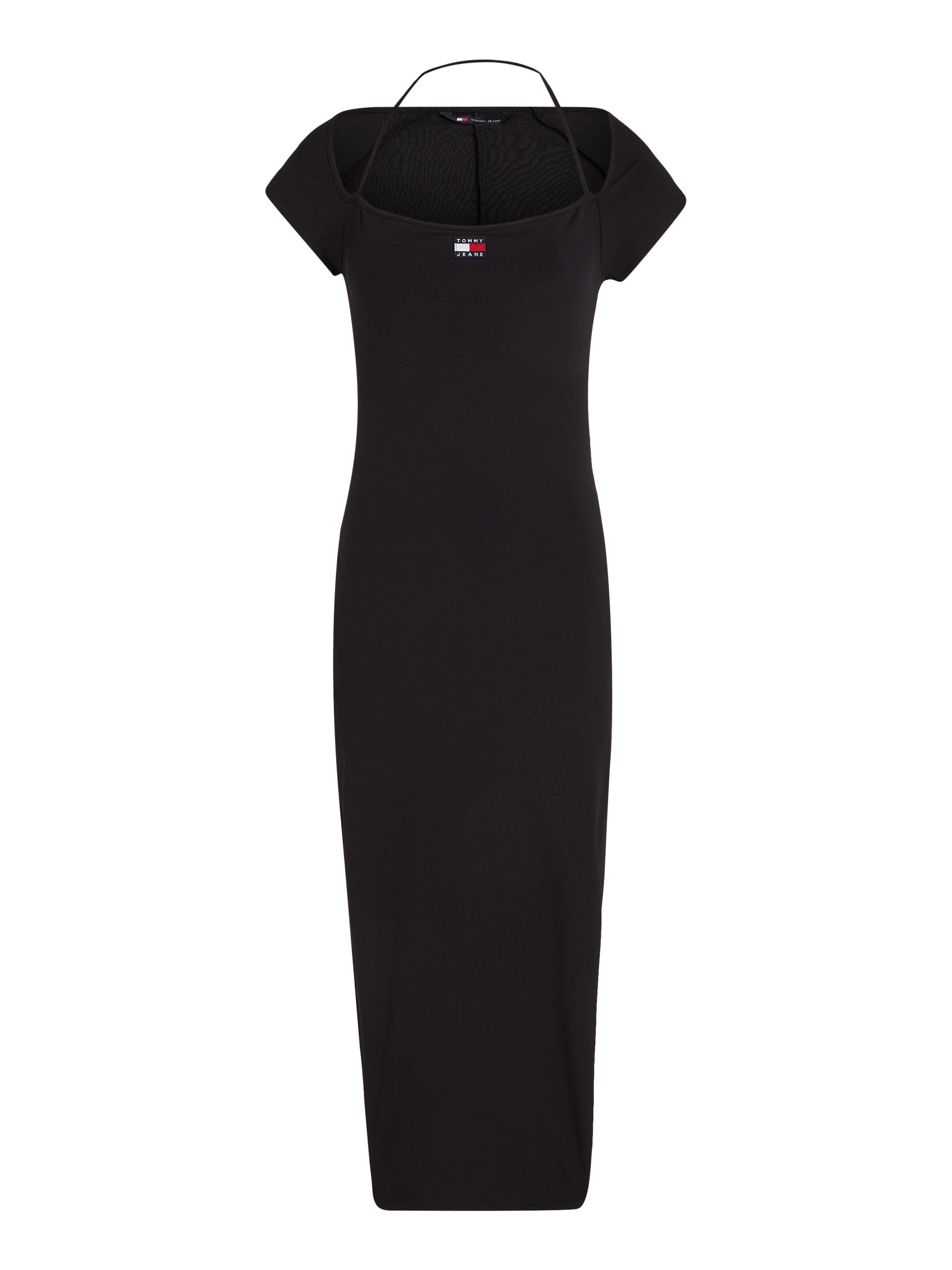 TOMMY JEANS Jerseyjurk TJW MIDI BADGE RIB DRESS EXT