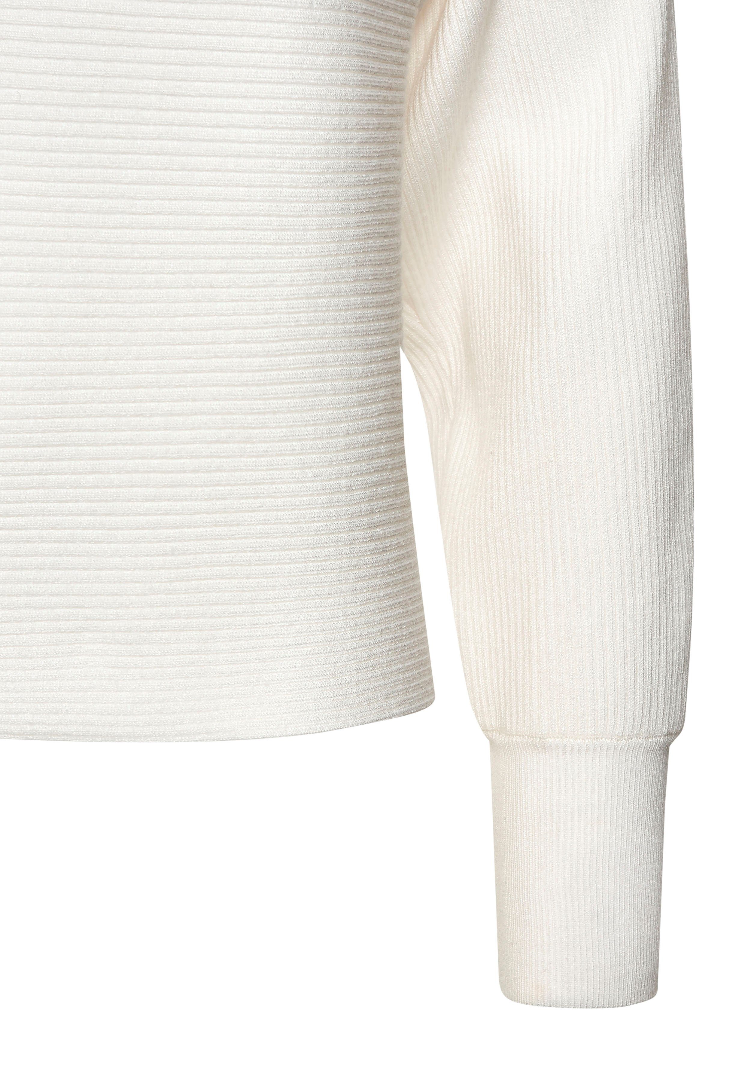 Vivance Gebreide trui met u-boot halslijn vleermuismouwen strepenlook oversized
