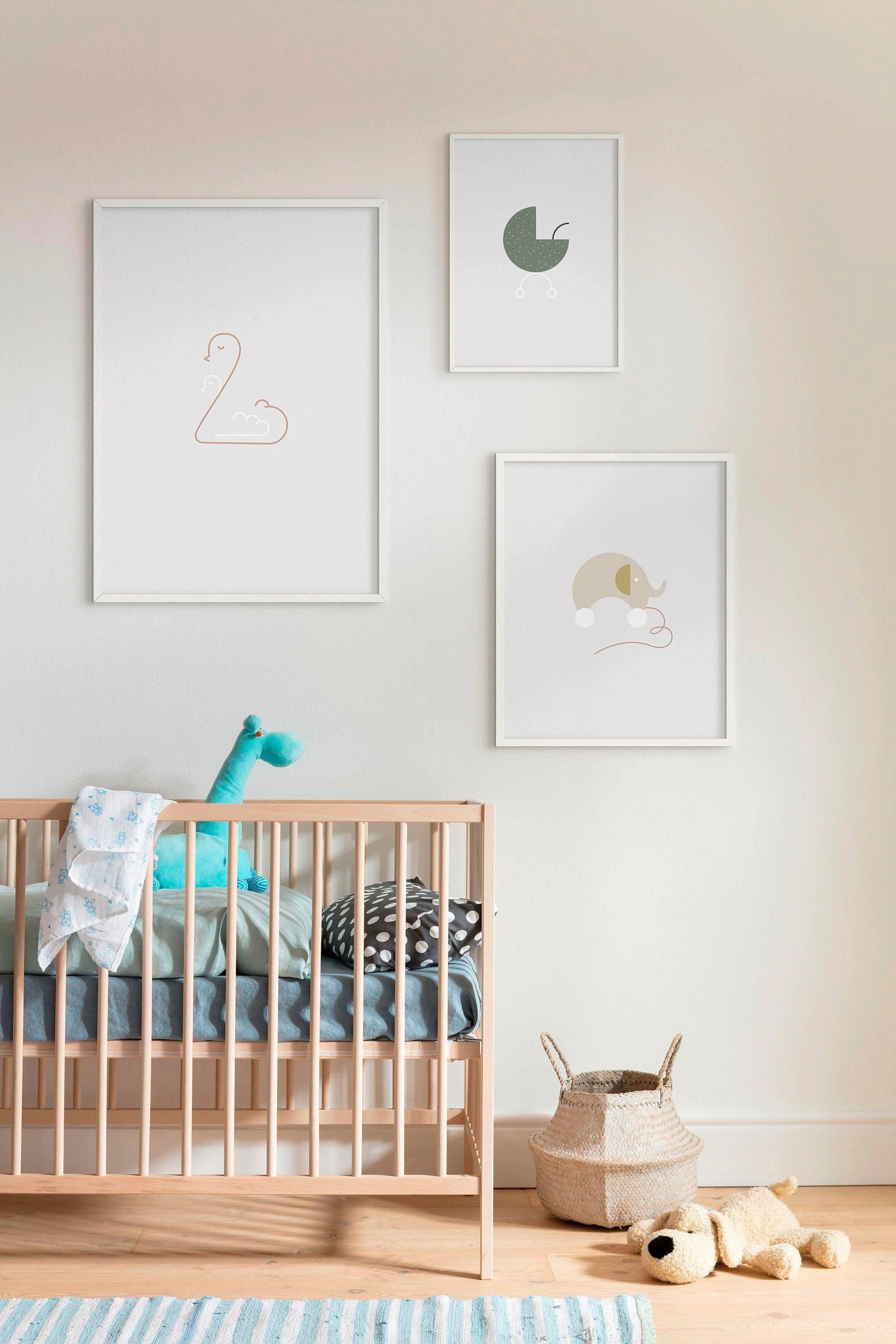 Komar Wanddecoratie Baby Welcome Wanddecoratie - zonder lijst (1 stuk)
