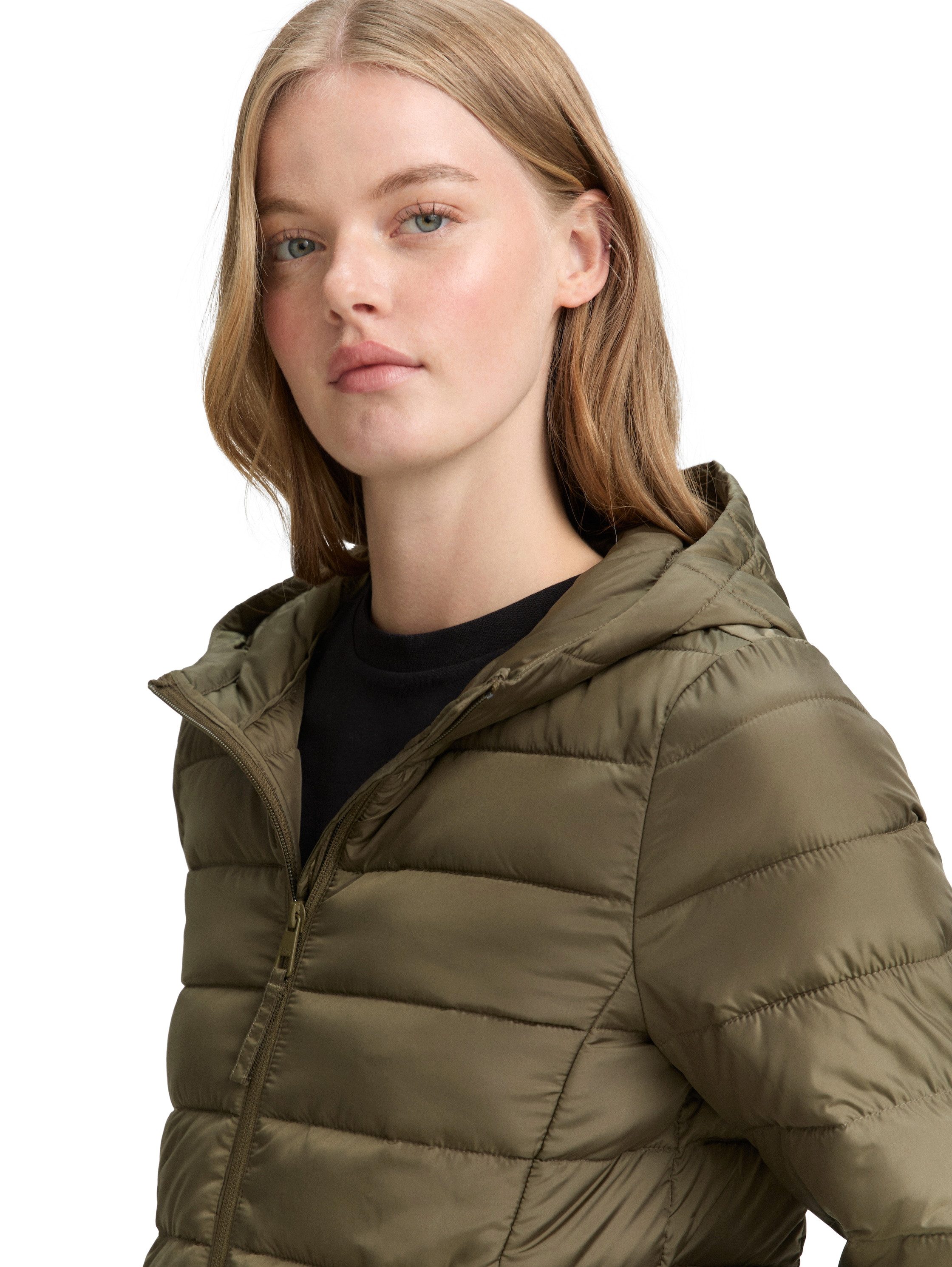 Tom Tailor Denim Gewatteerde jas met een capuchon