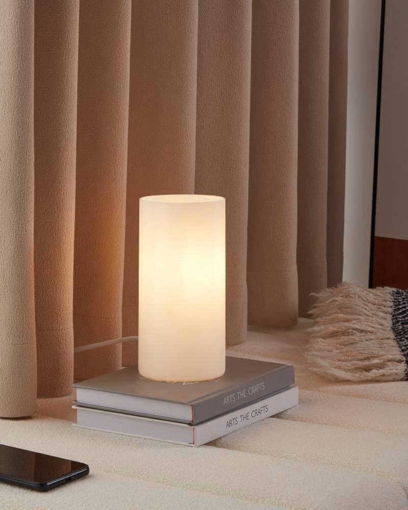 EGLO Tafellamp GEO tafellamp, opaal-matte glas, schakelaar aan de kabel, minimalistisch