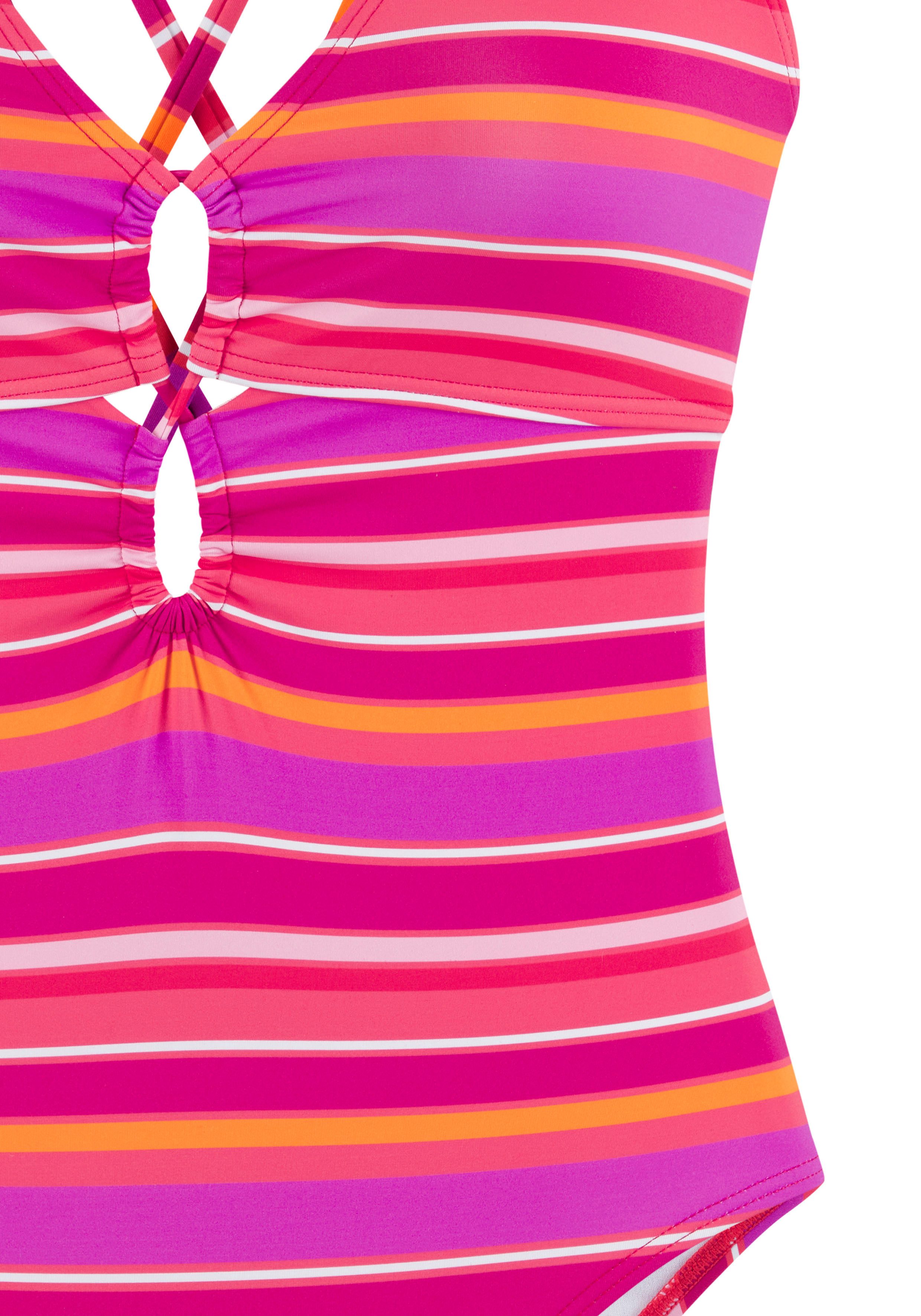 s.Oliver RED LABEL Beachwear Badpak Fun gekruiste schouderbanden op de rug