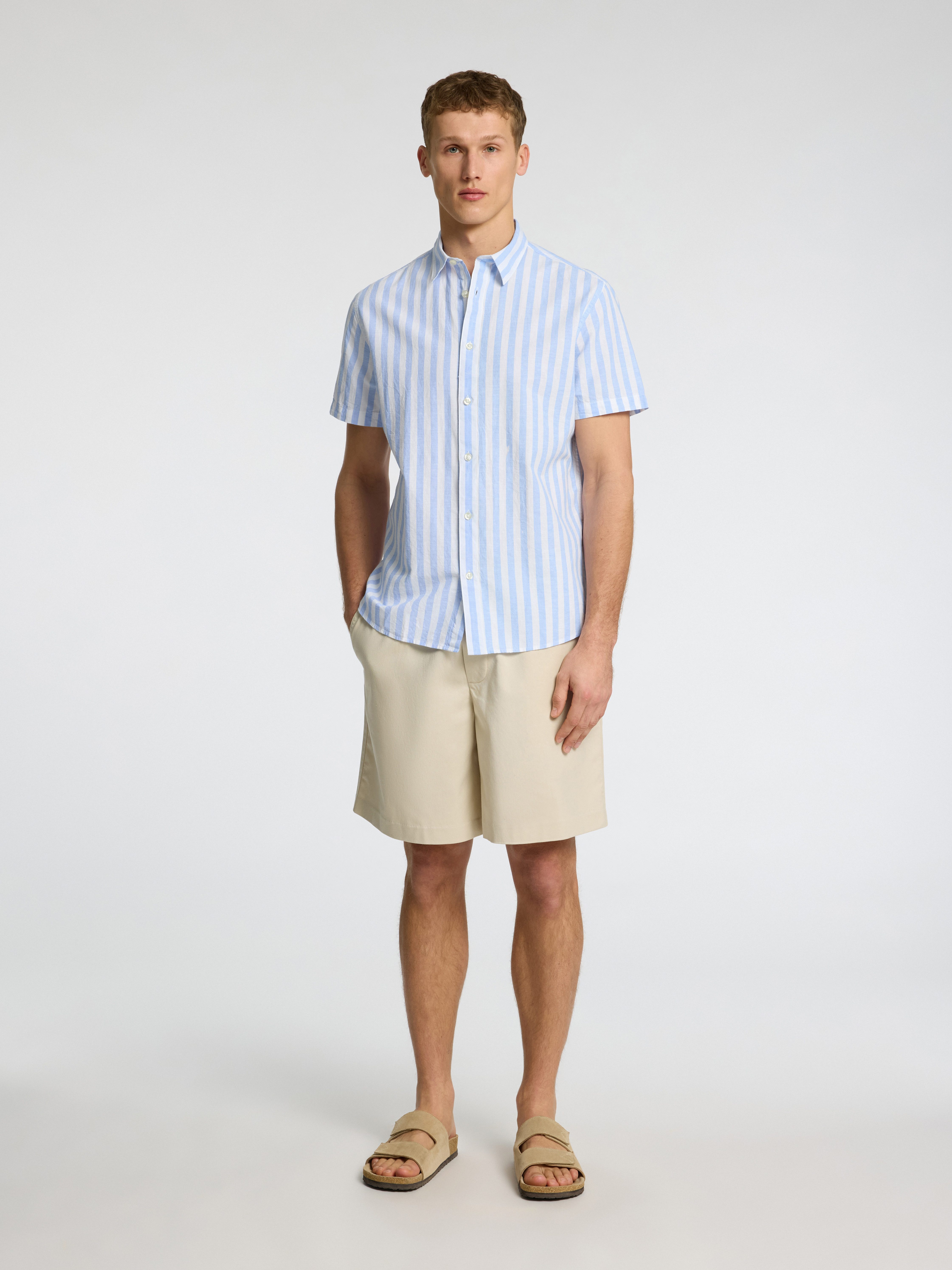 SELECTED HOMME Overhemd met korte mouwen SLHREG-SUN SHIRT SS NOOS