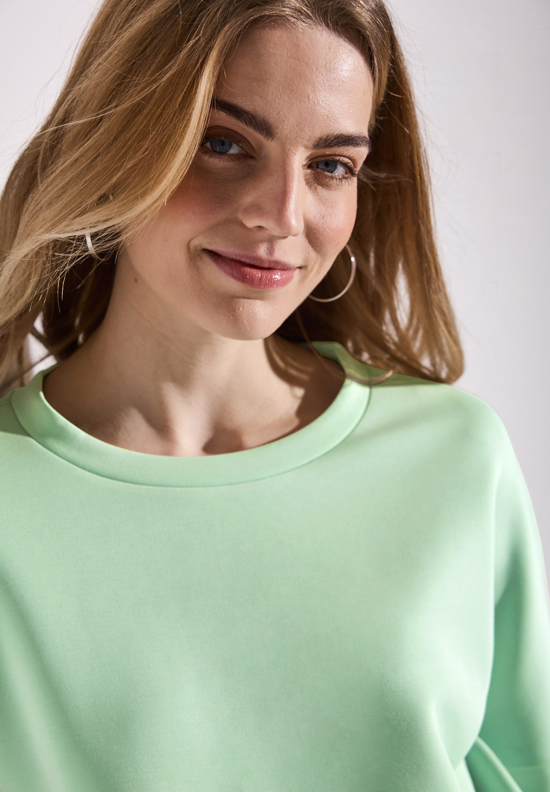 STREET ONE Sweatshirt met een rijgkoord bij de zoom