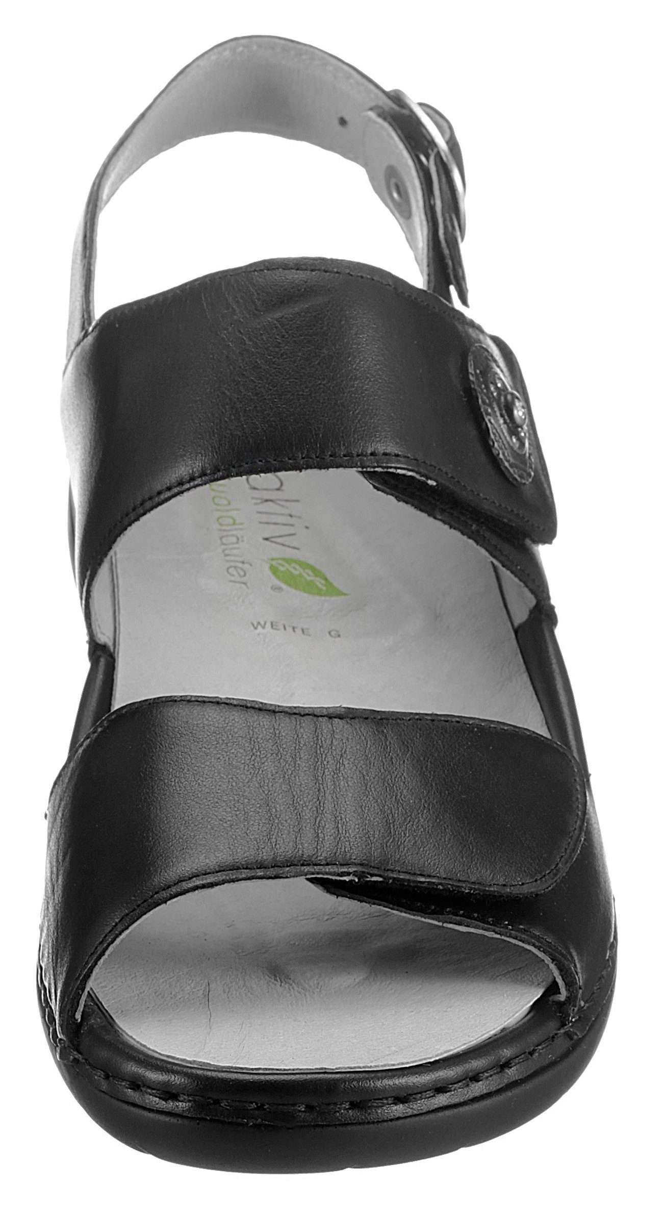 Waldläufer Sandalen GUNNA , zomerschoen, sandaal, sleehak, met klittenband, breedte g = breed