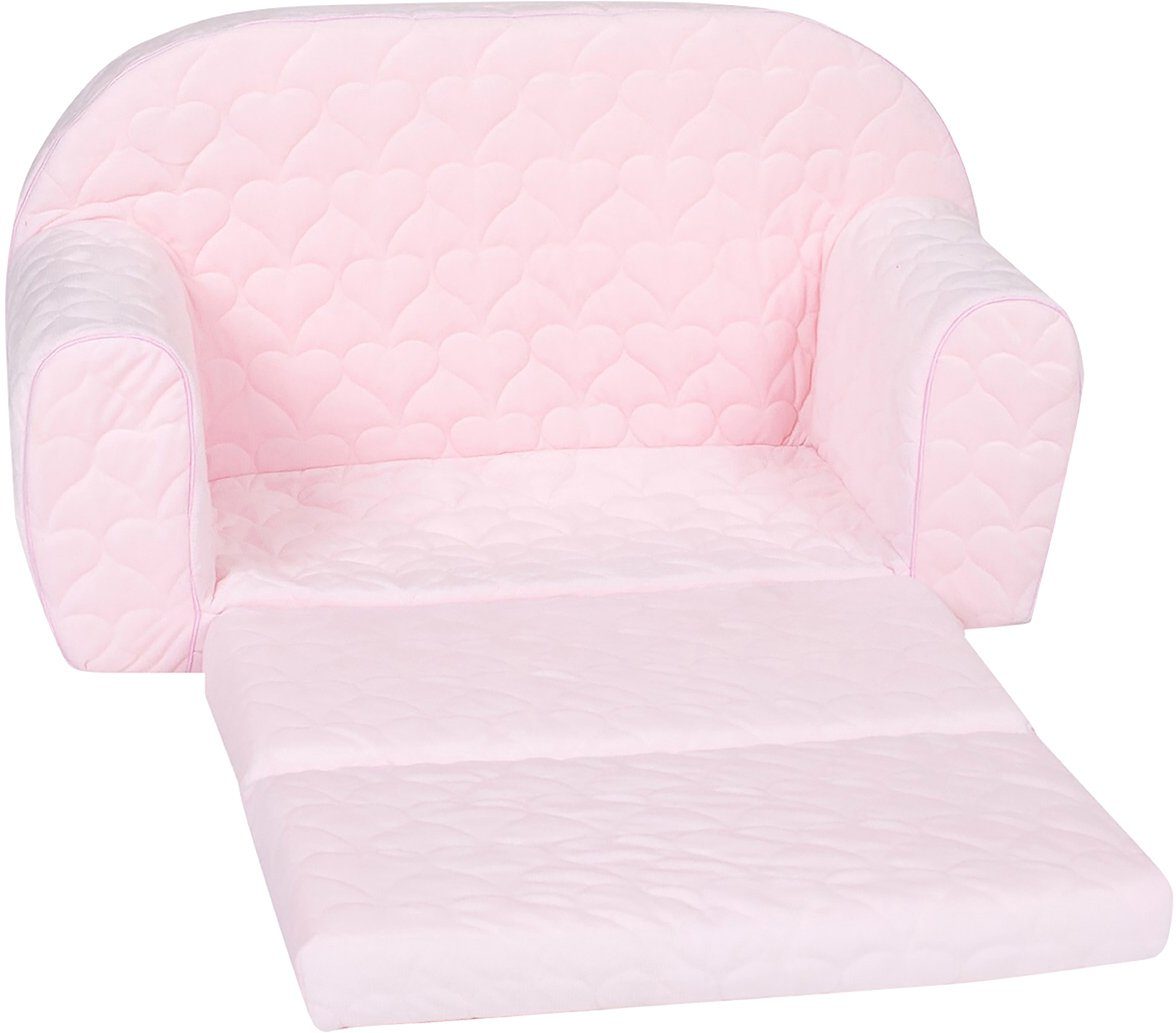 Knorrtoys® Bank Cosy, heart rose voor kinderen, made in europe