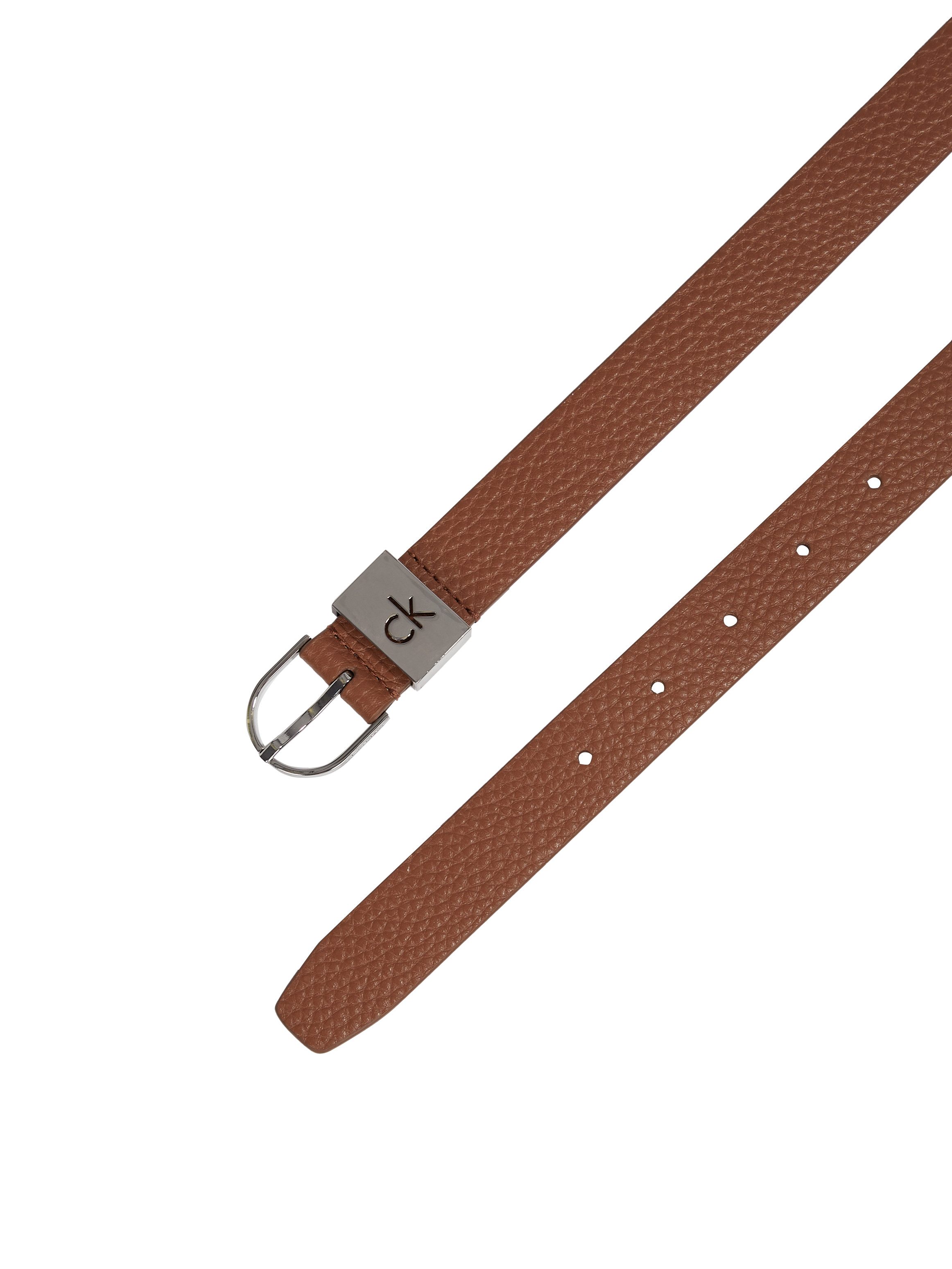 Calvin Klein Leren riem CK LOOP THIN ROUND BUCKLE 2.5