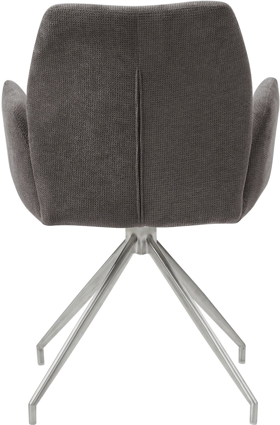 SalesFever Eethoek Stijlvolle tafelgroep 5-delige set: tafelblad met boomrand, roestvrij stalen frame (set, 5-delig)