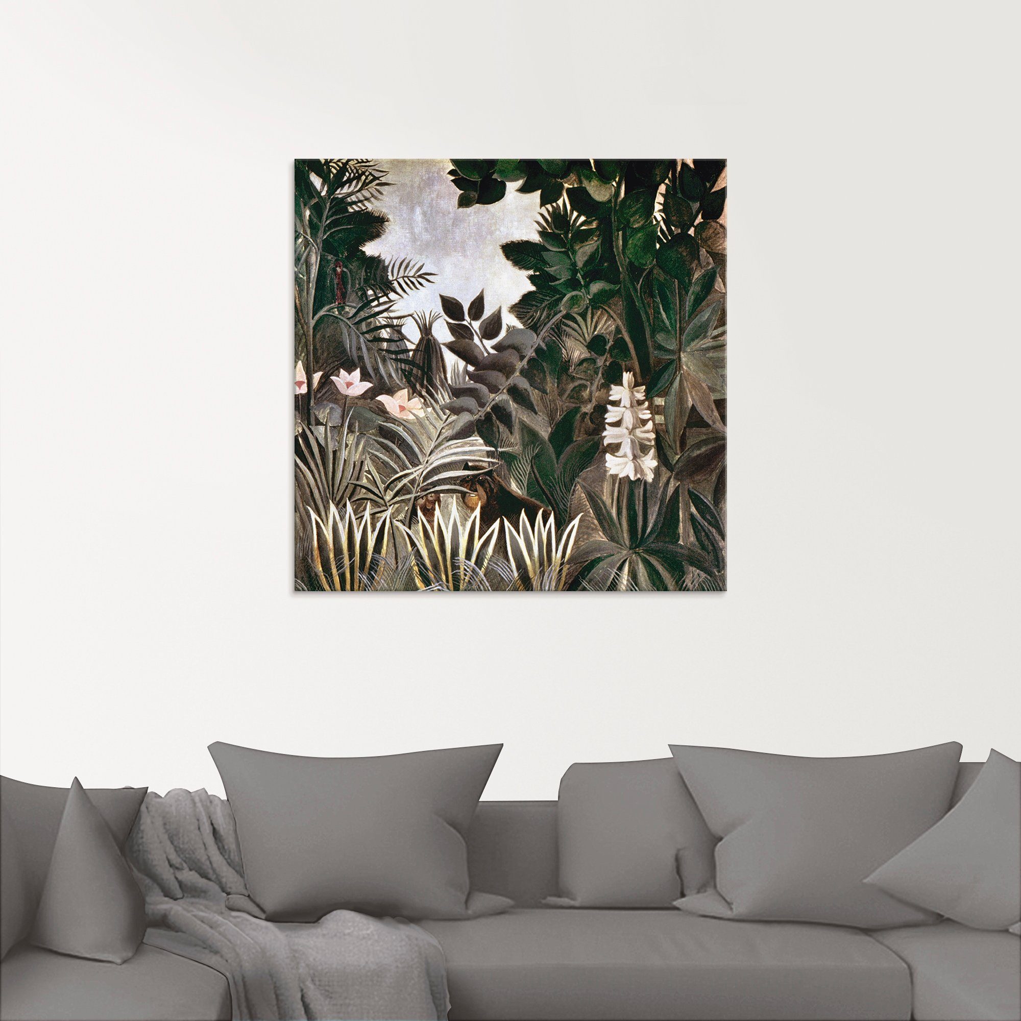 Artland Print op glas Jungle, 1909 in verschillende maten